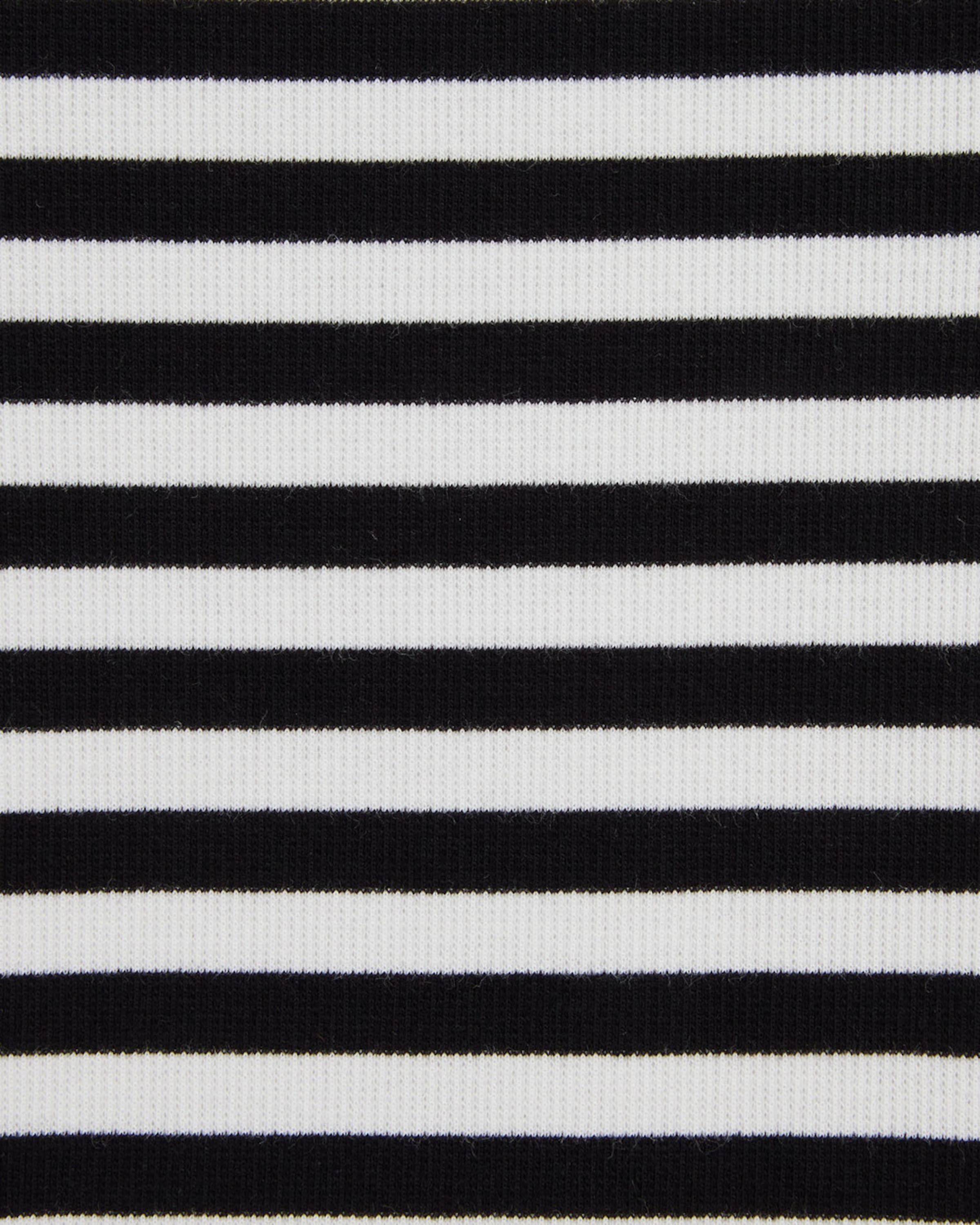 WE Fashion Majica črna / bela