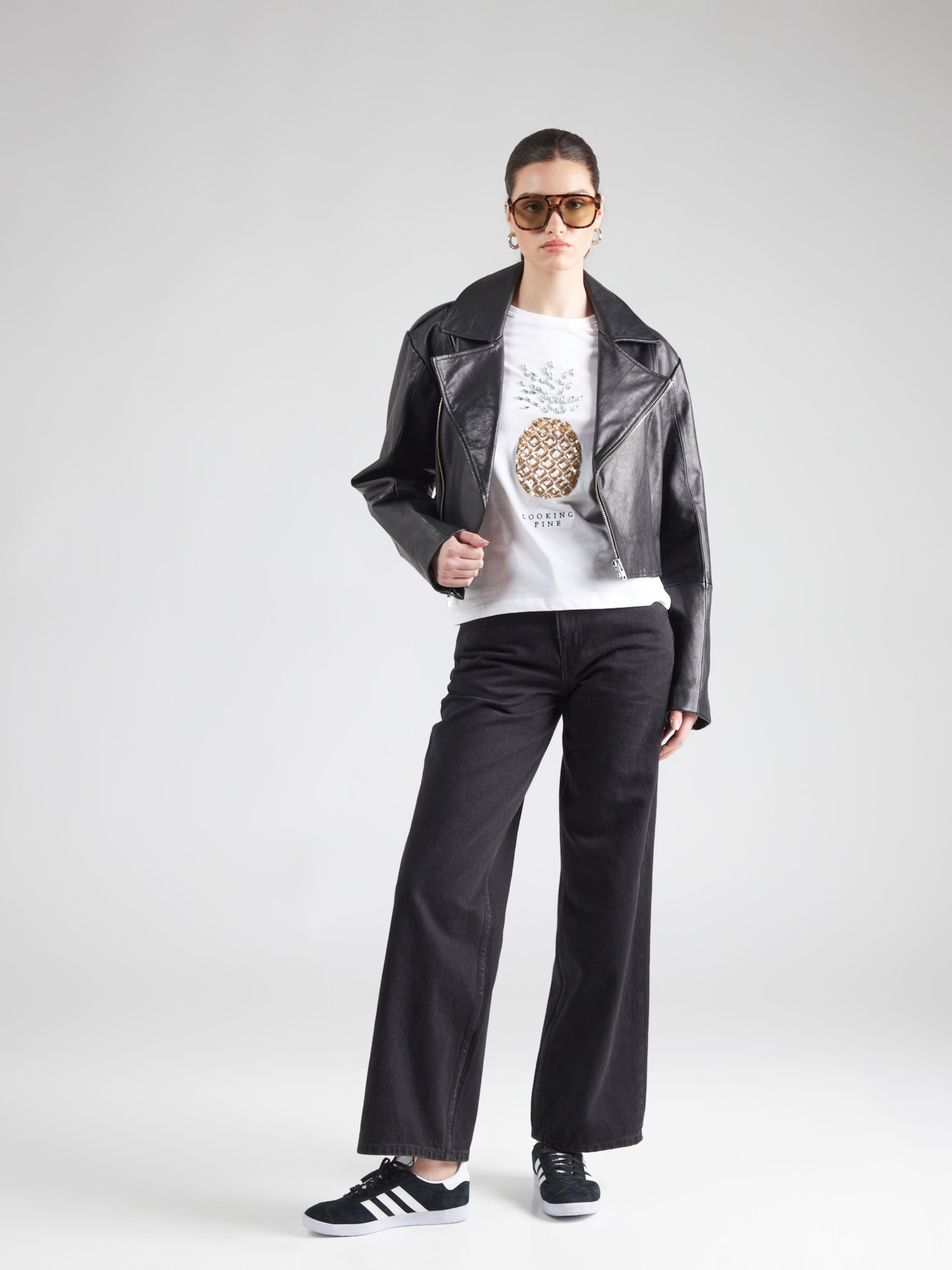 ONLY Majica 'ONLKITA' zlata / zelena / bela