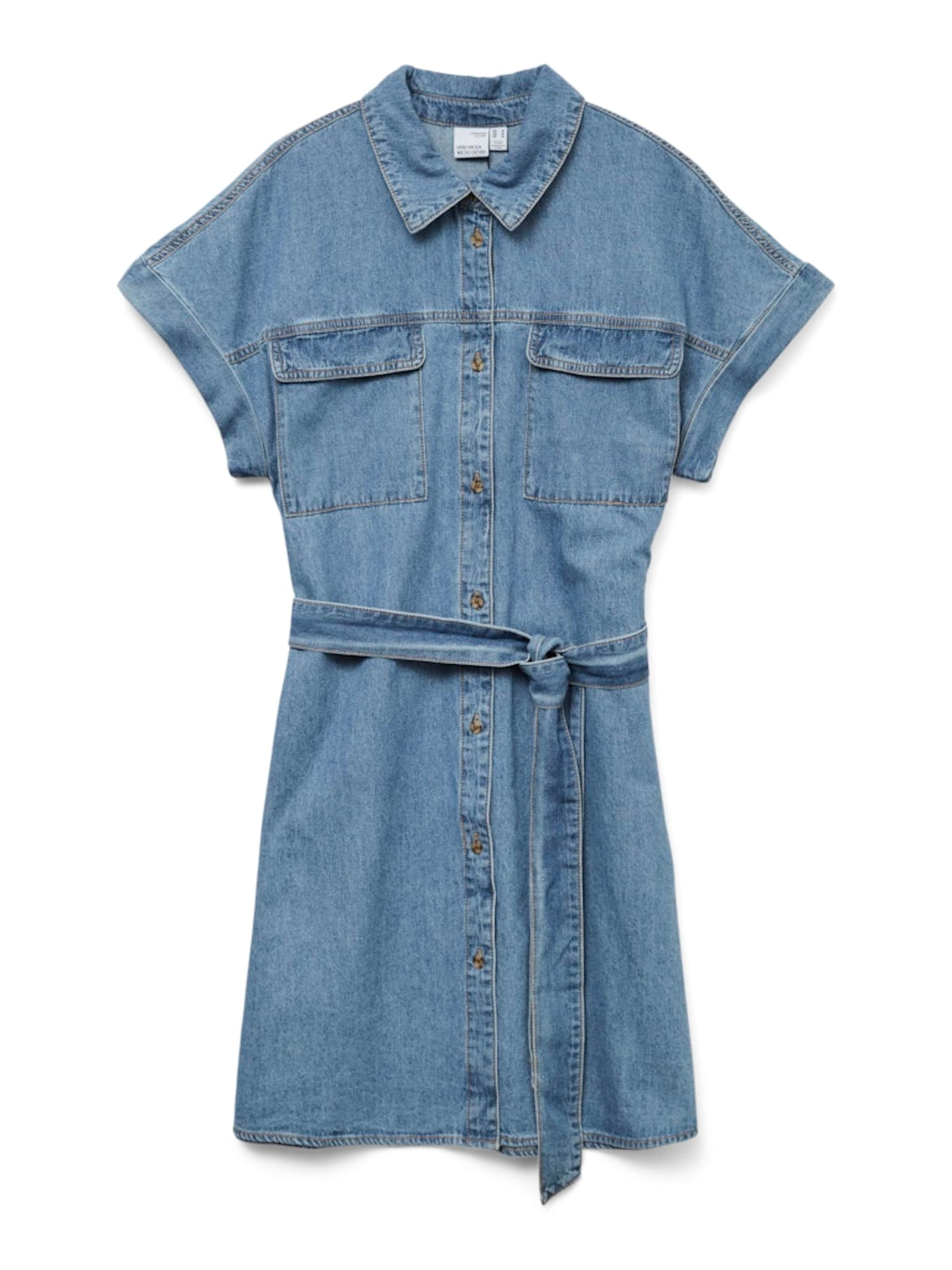 VERO MODA Dolga srajca 'VMNotus' moder denim