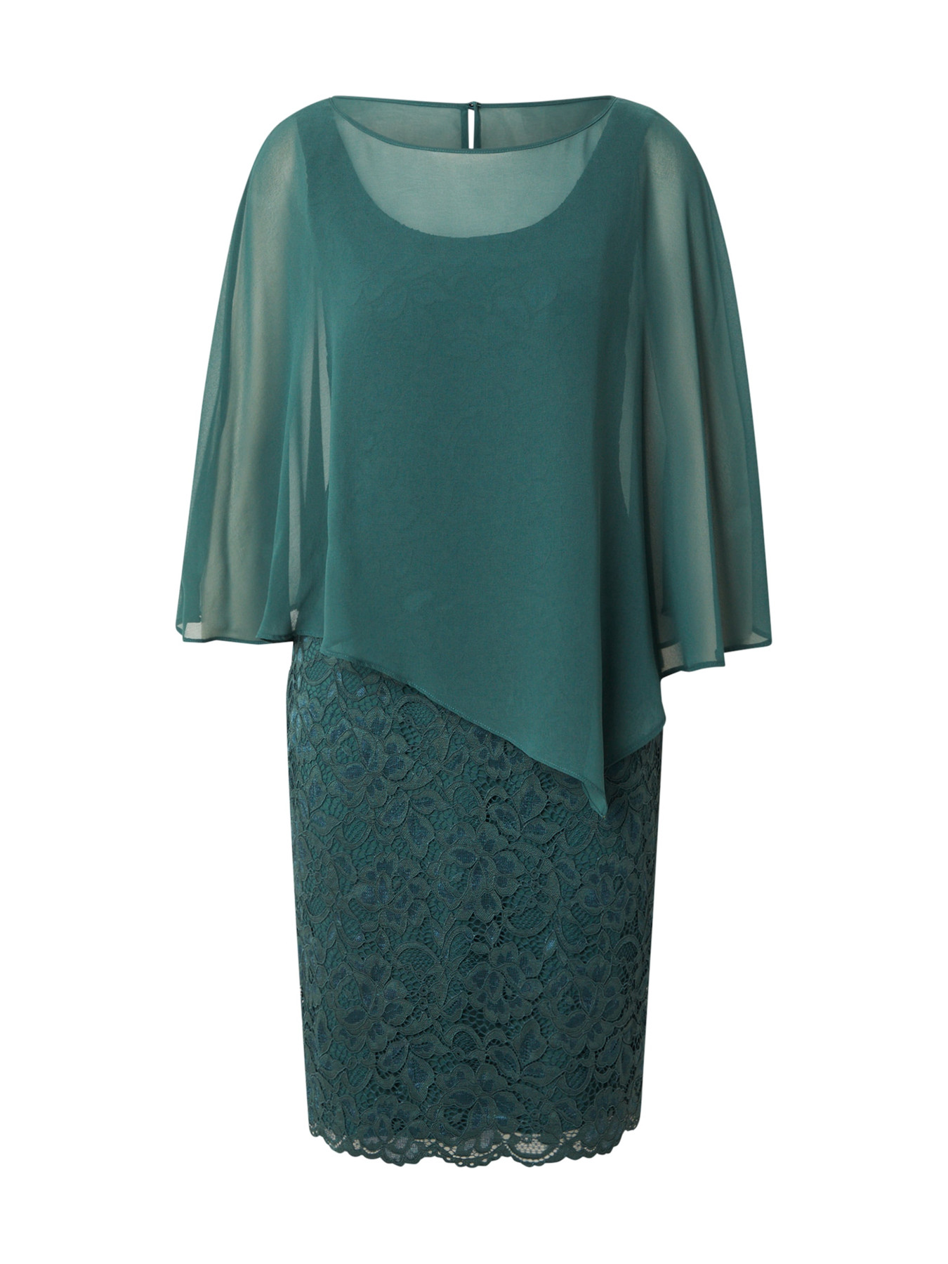 Vera Mont Koktejl obleka smaragd