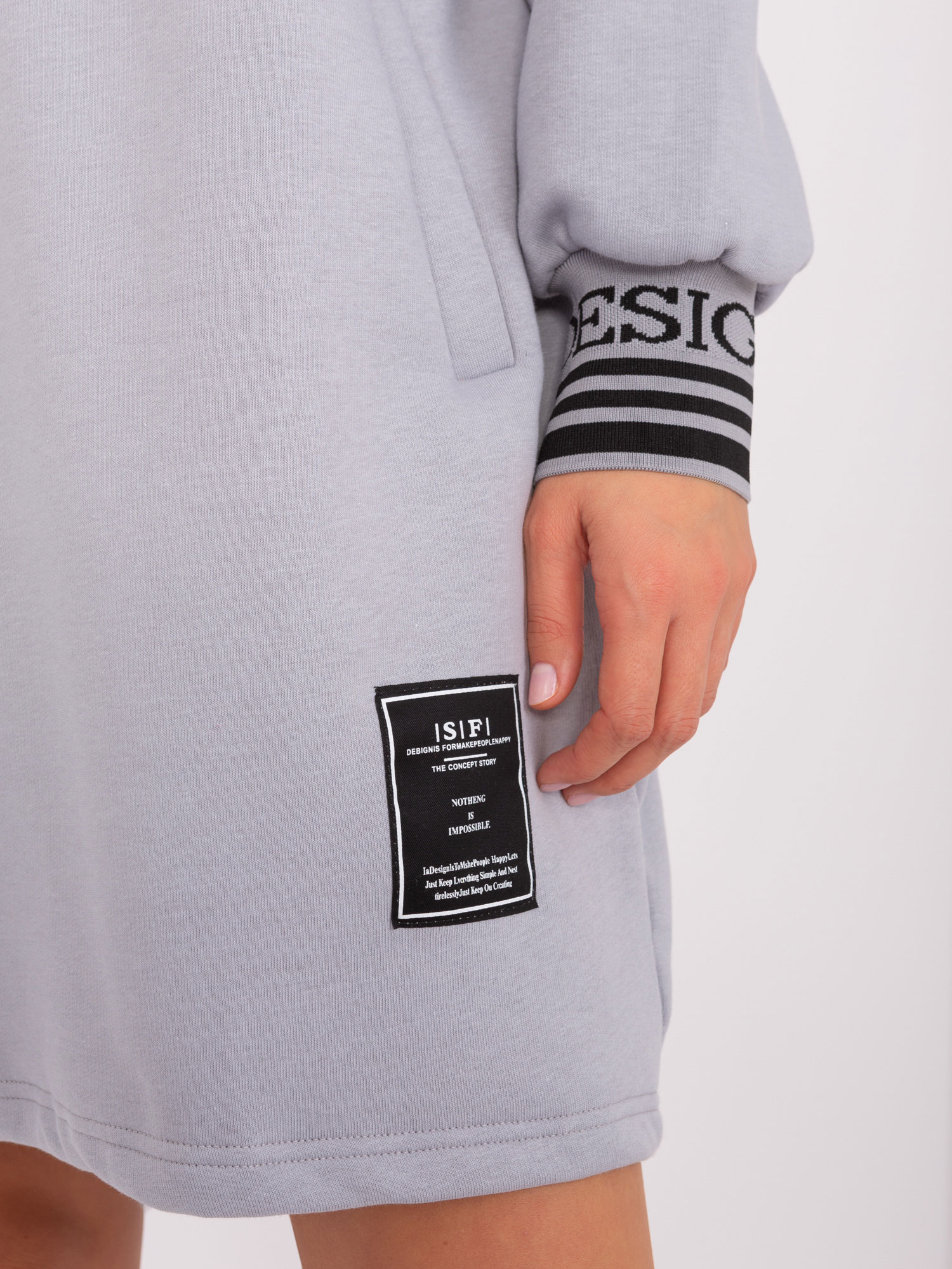 RELEVANCE Tunic-RV-TU-9224.95P-Grey