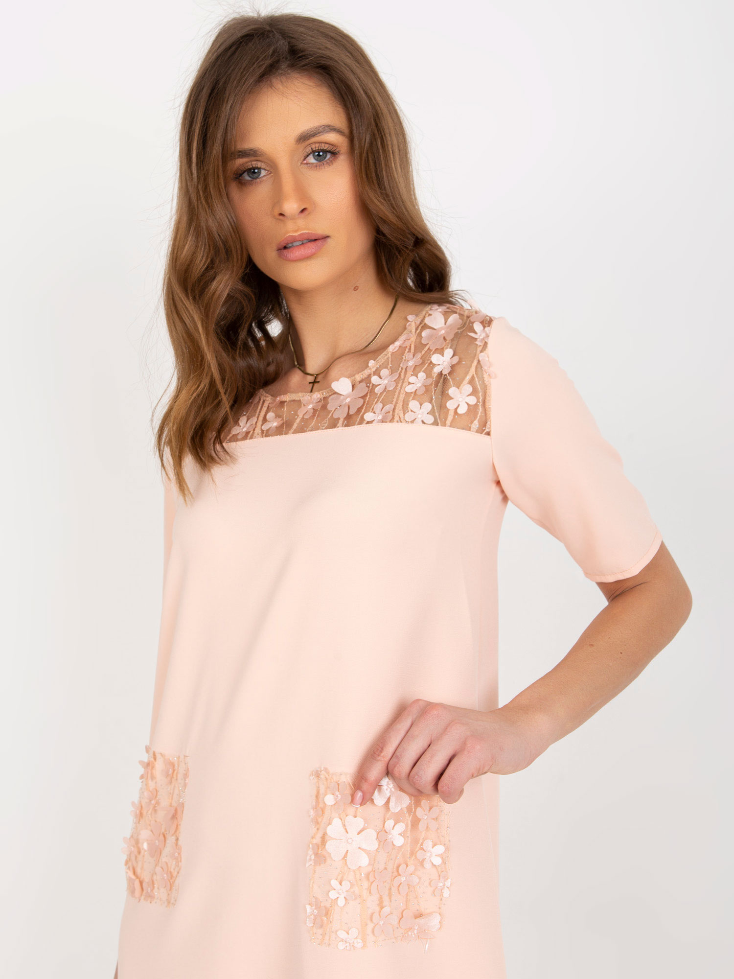 LAKERTA Dress-LK-SK-506735.82-Peach