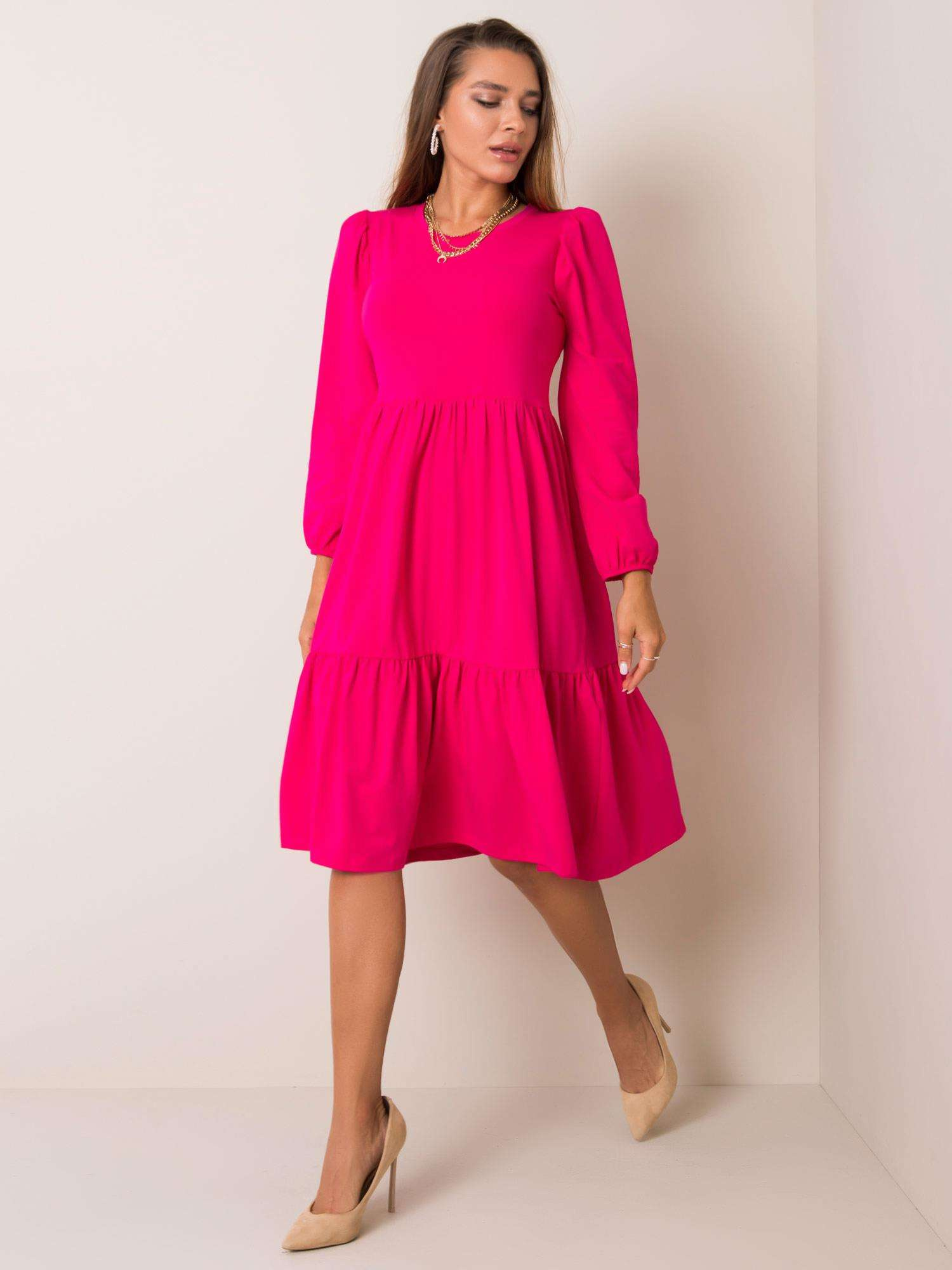 RUE PARIS Dress-RV-SK-5832.18X-Fuchsia