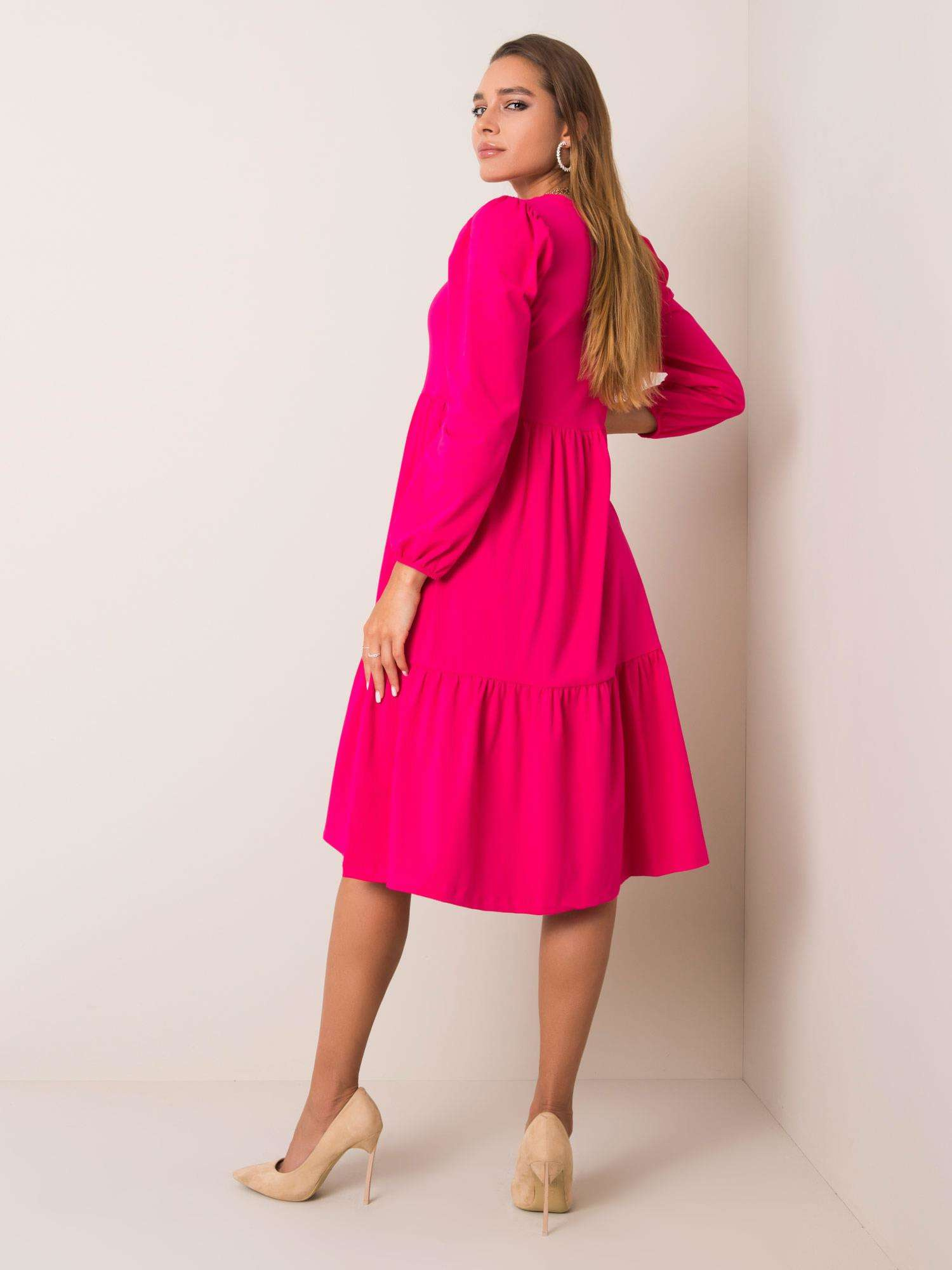RUE PARIS Dress-RV-SK-5832.18X-Fuchsia