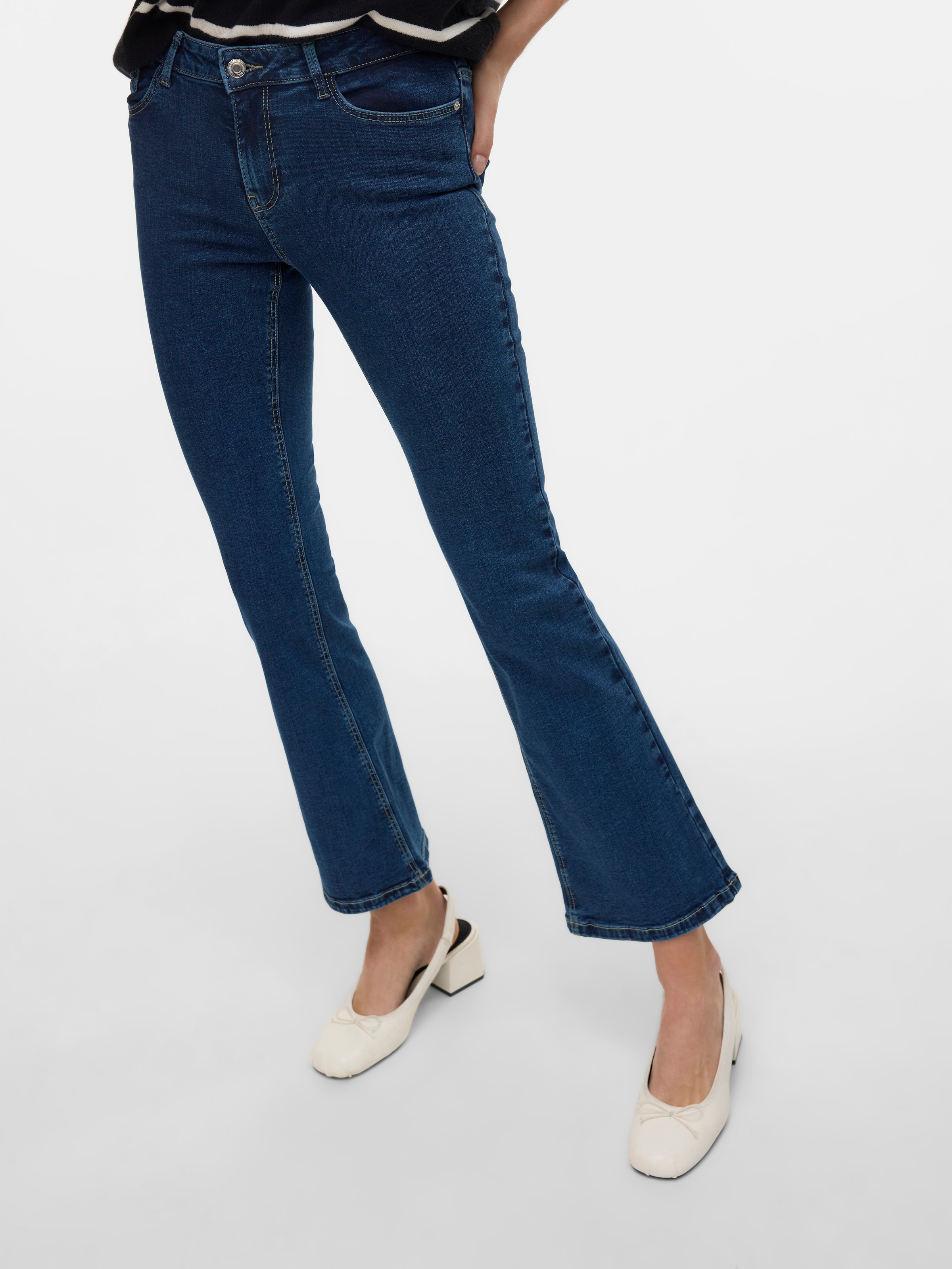 VERO MODA Kavbojke 'VMHELMA' temno modra