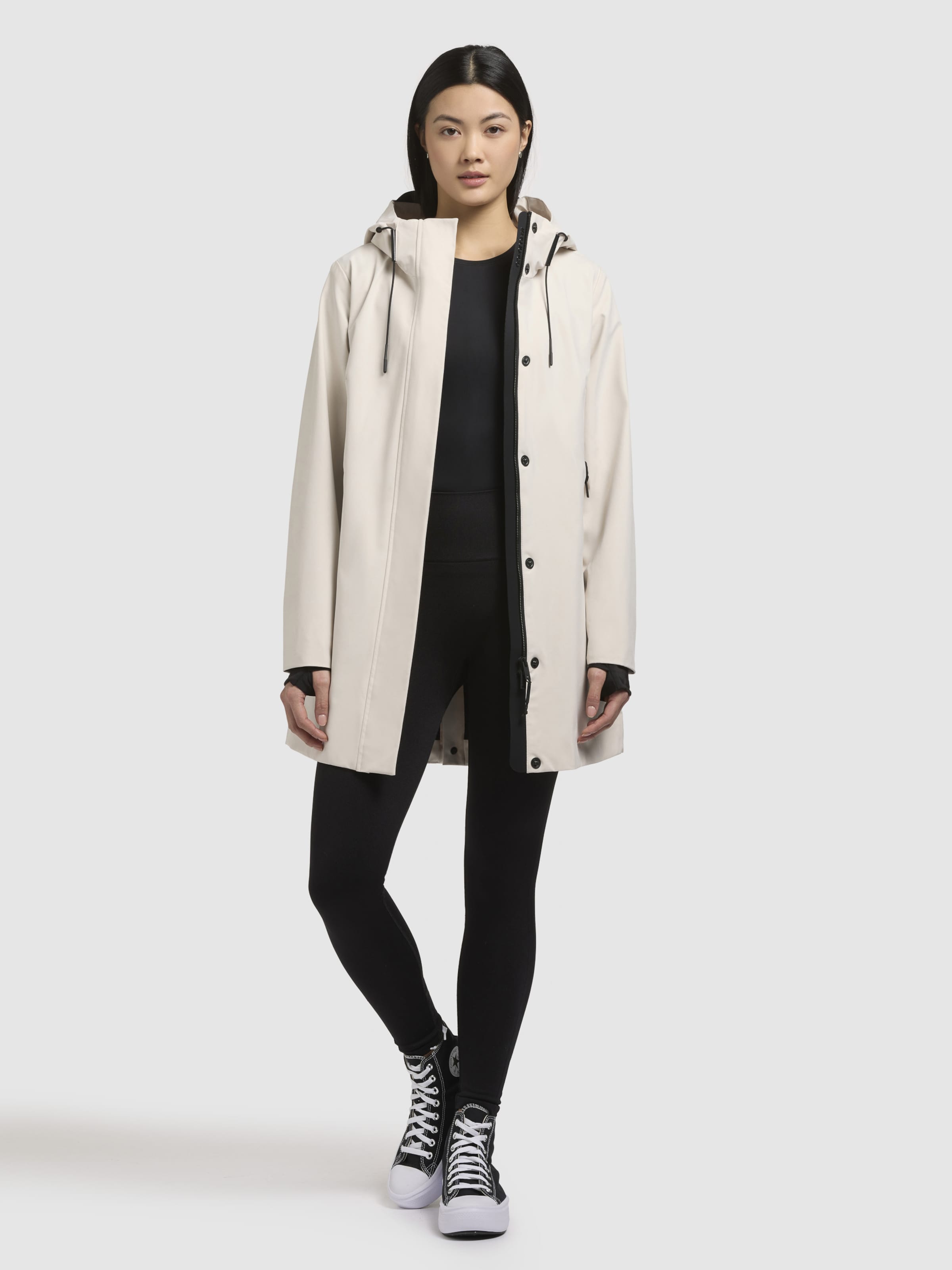 khujo Funkcionalen plašč 'Izaf3' bela / naravno bela