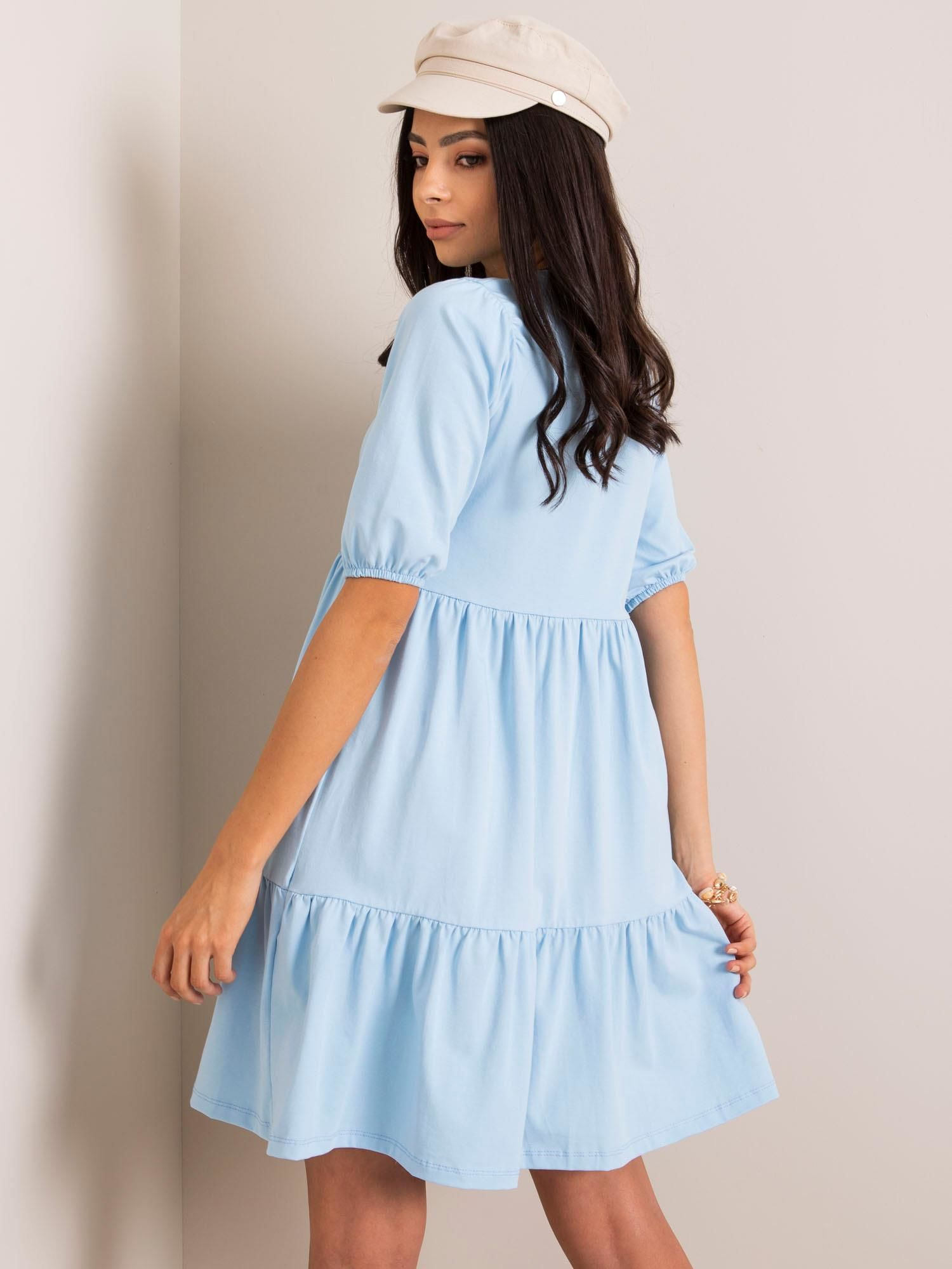 RUE PARIS Dress-RV-SK-5587.93-Light Blue