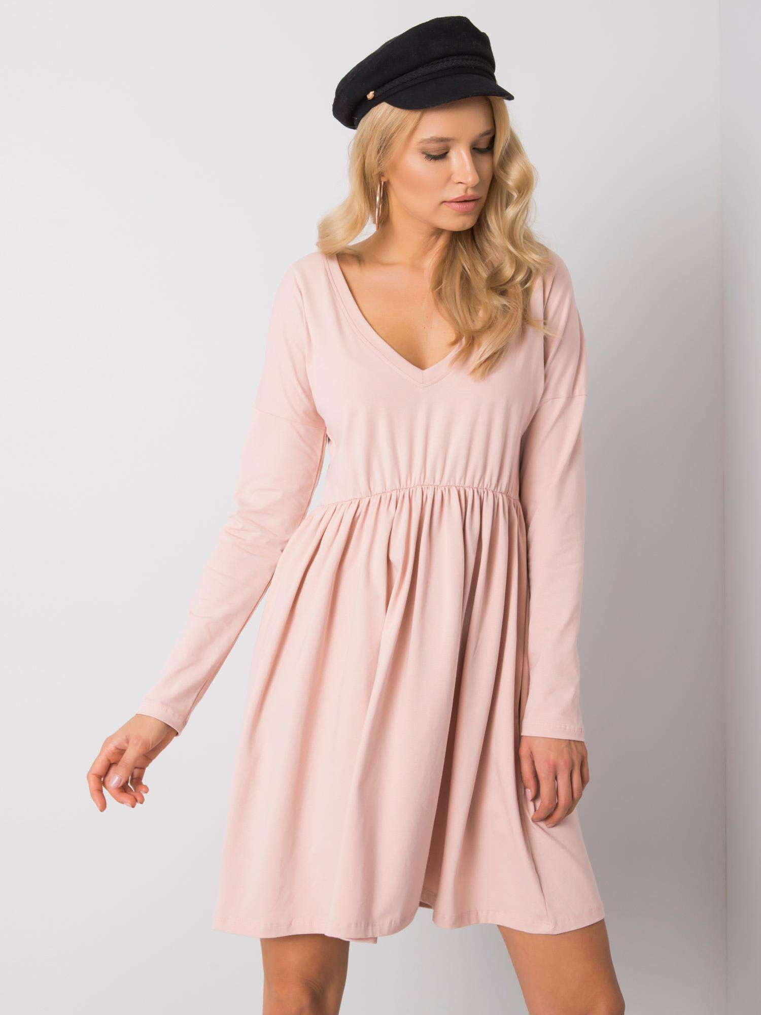 RUE PARIS Dress-RV-SK-6008.19X-Light Pink