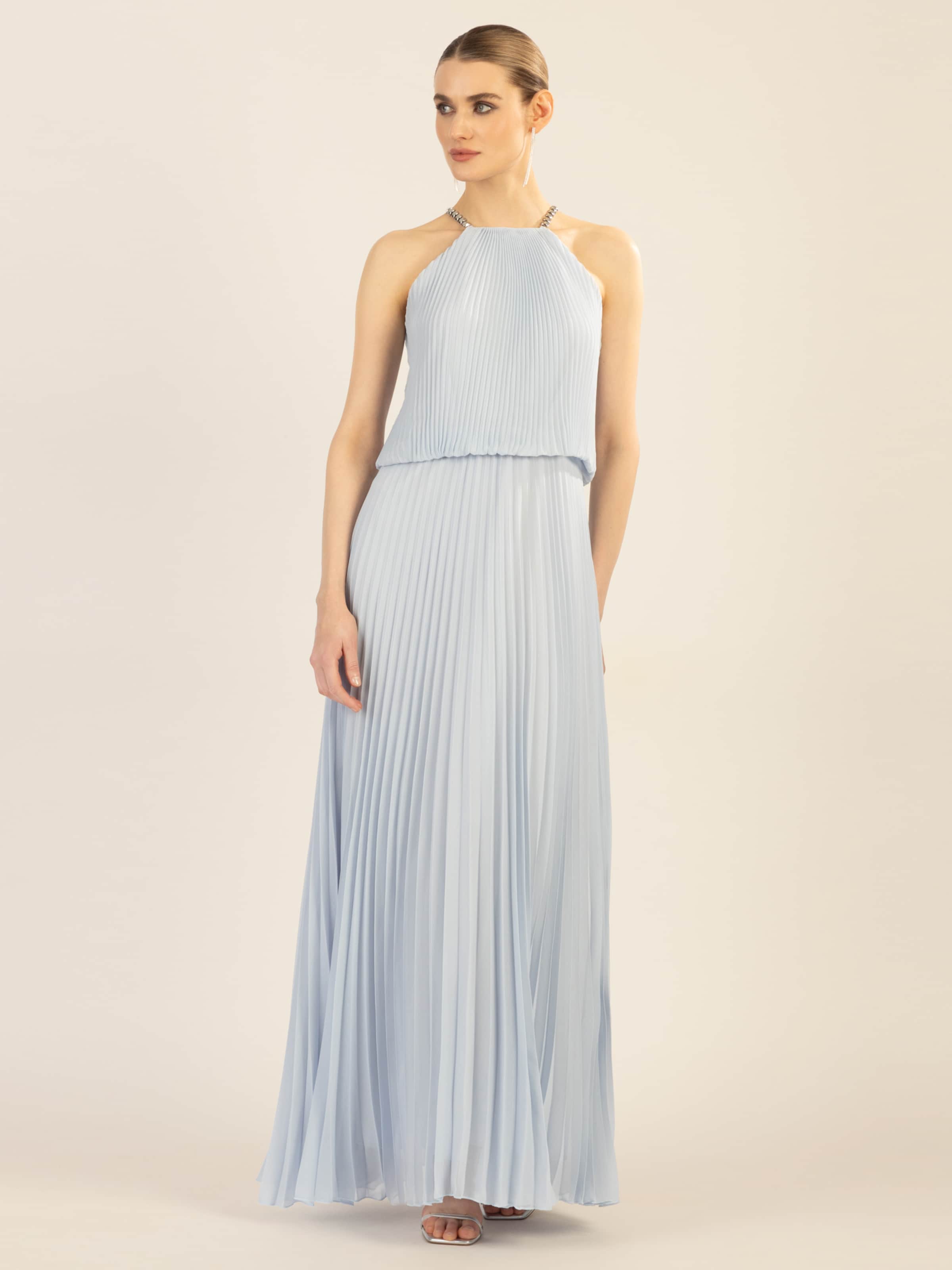 APART Večerna obleka svetlo modra