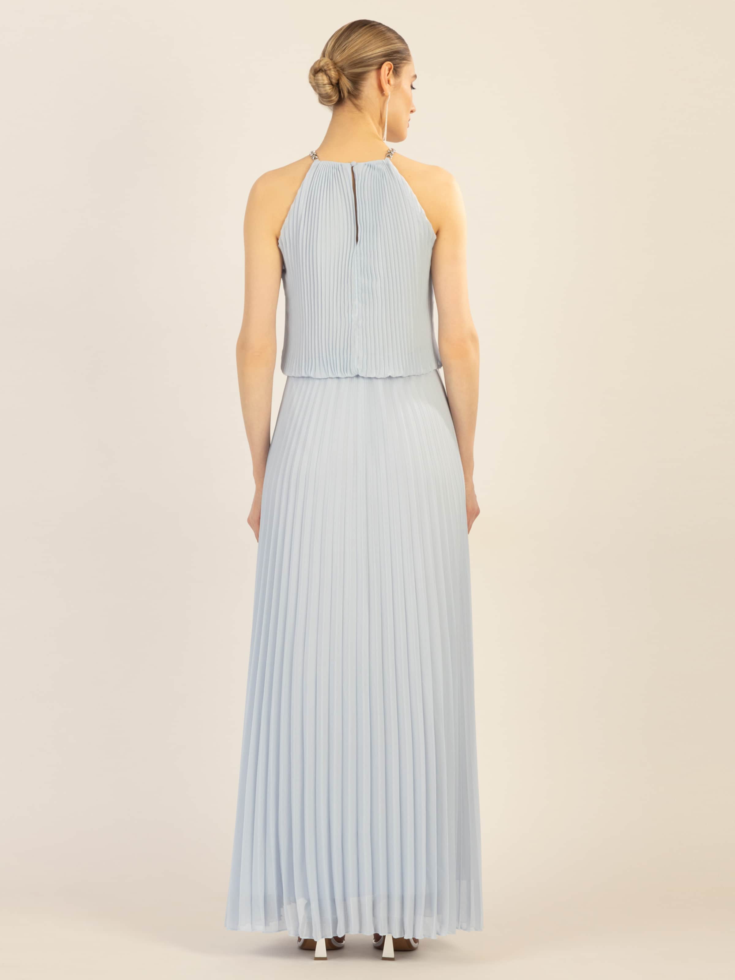 APART Večerna obleka svetlo modra