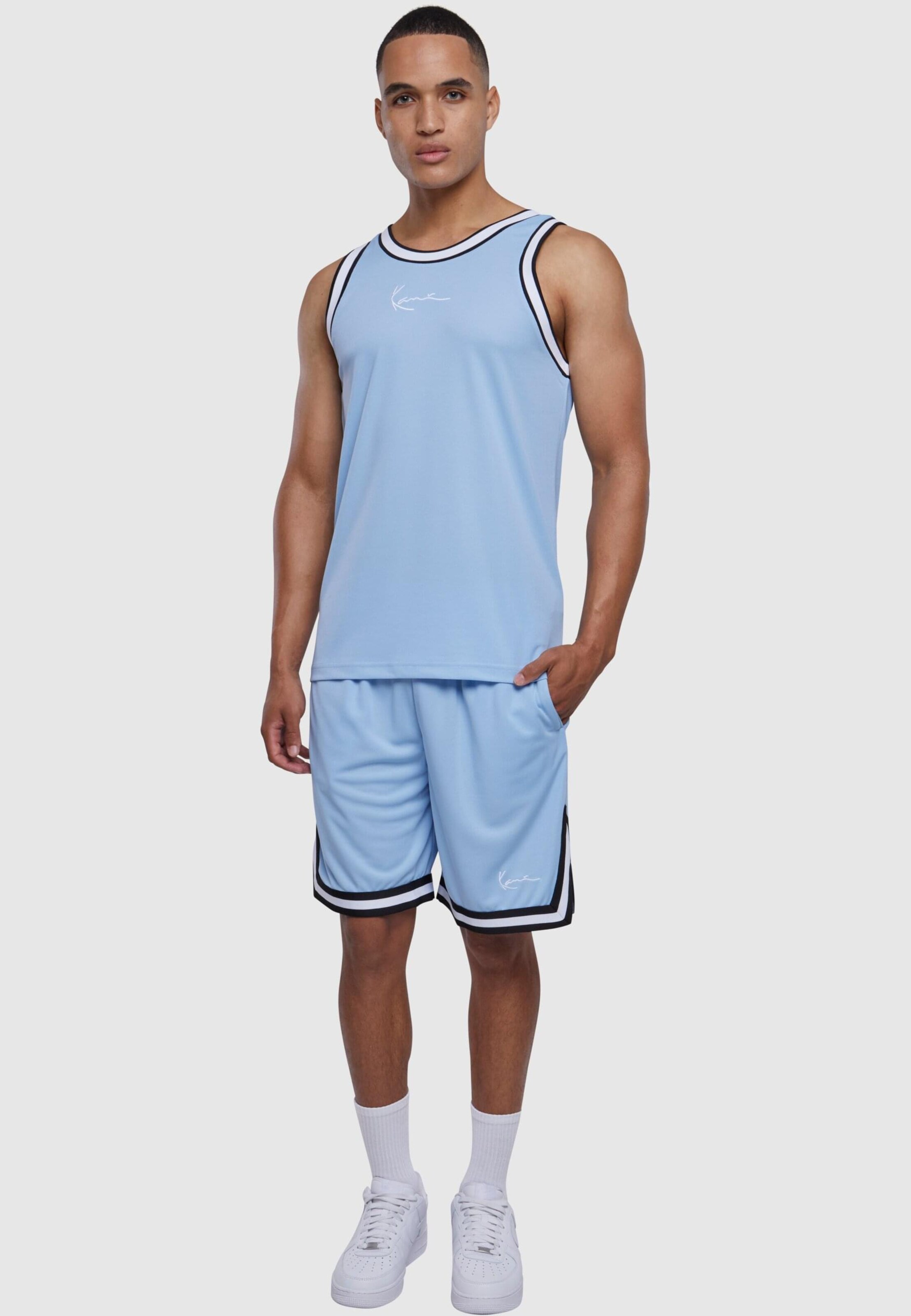 Karl Kani Majica mornarska / svetlo modra / bela