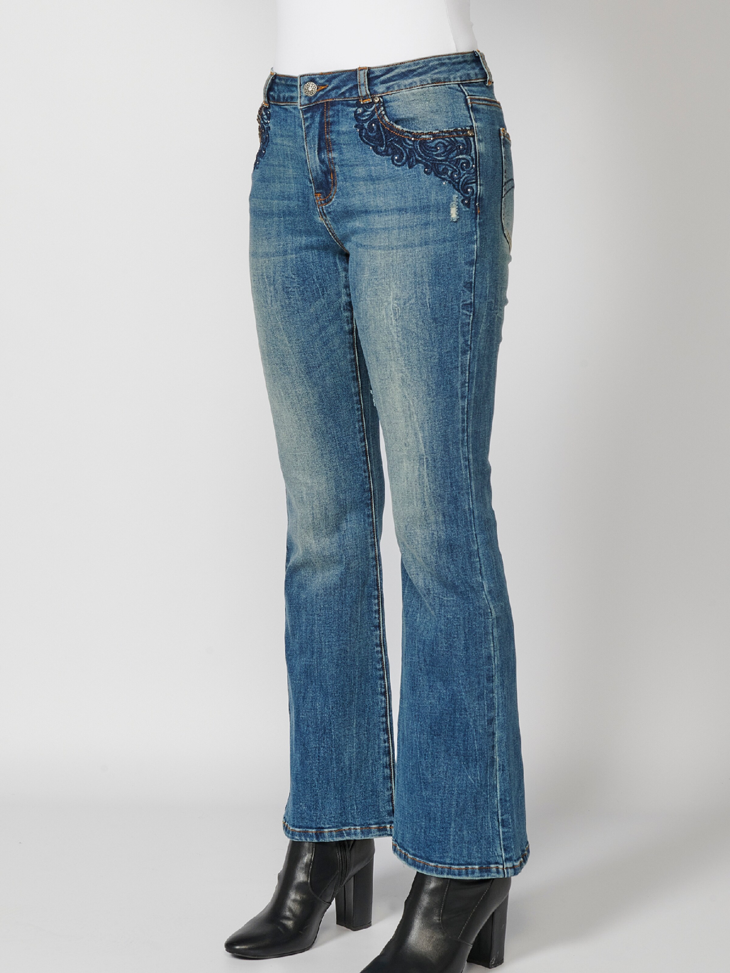 KOROSHI Kavbojke temno modra