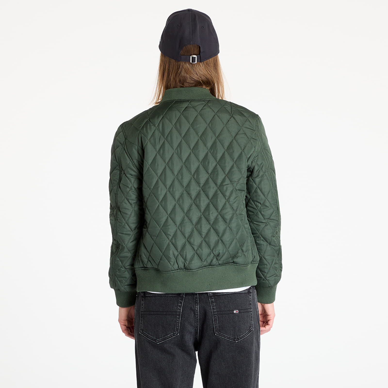 Jakna Urban Classics Ladies Diamond Quilt Nylon Jacket Olive XS