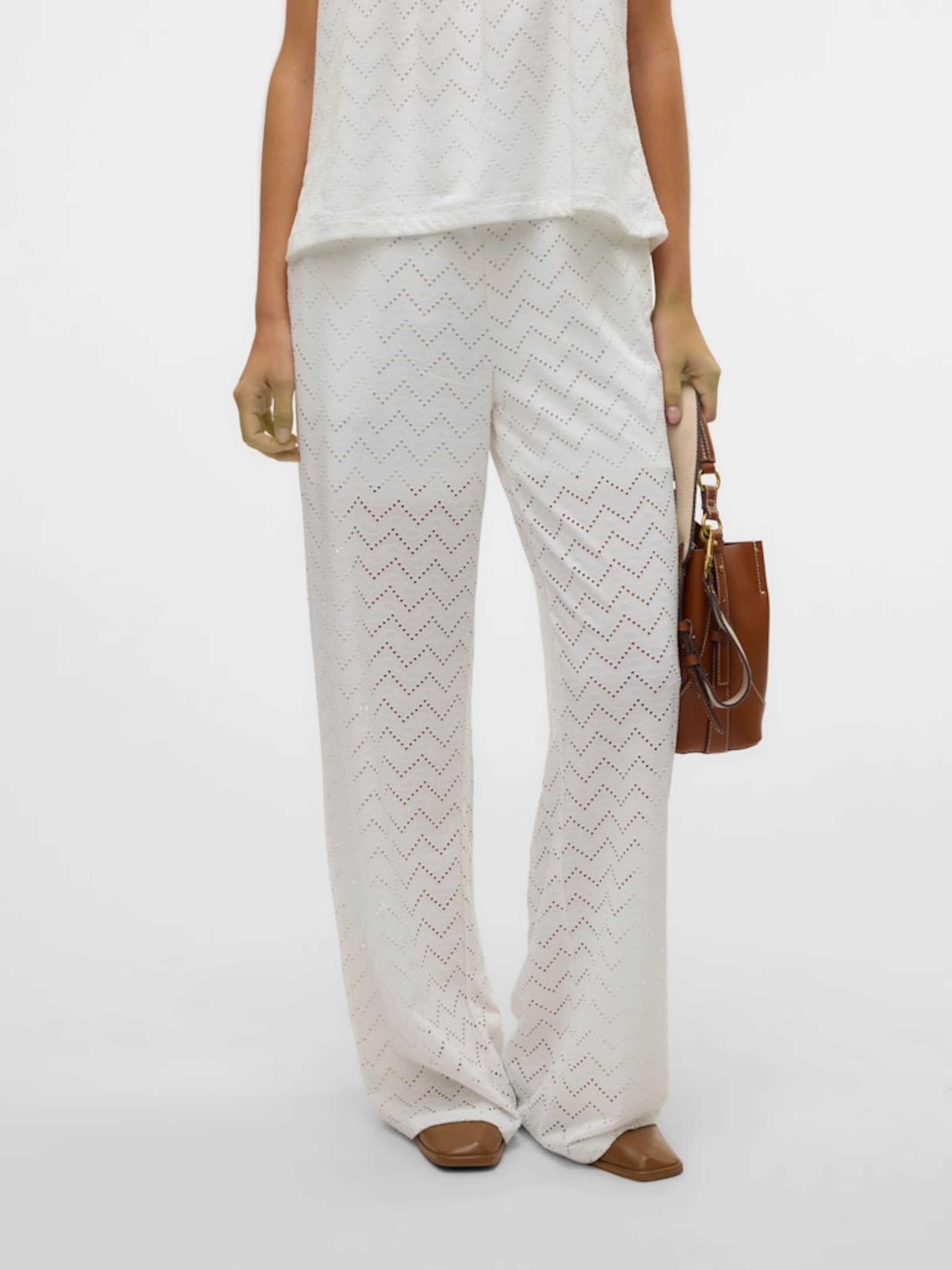 VERO MODA Hlače 'VMThas' bela