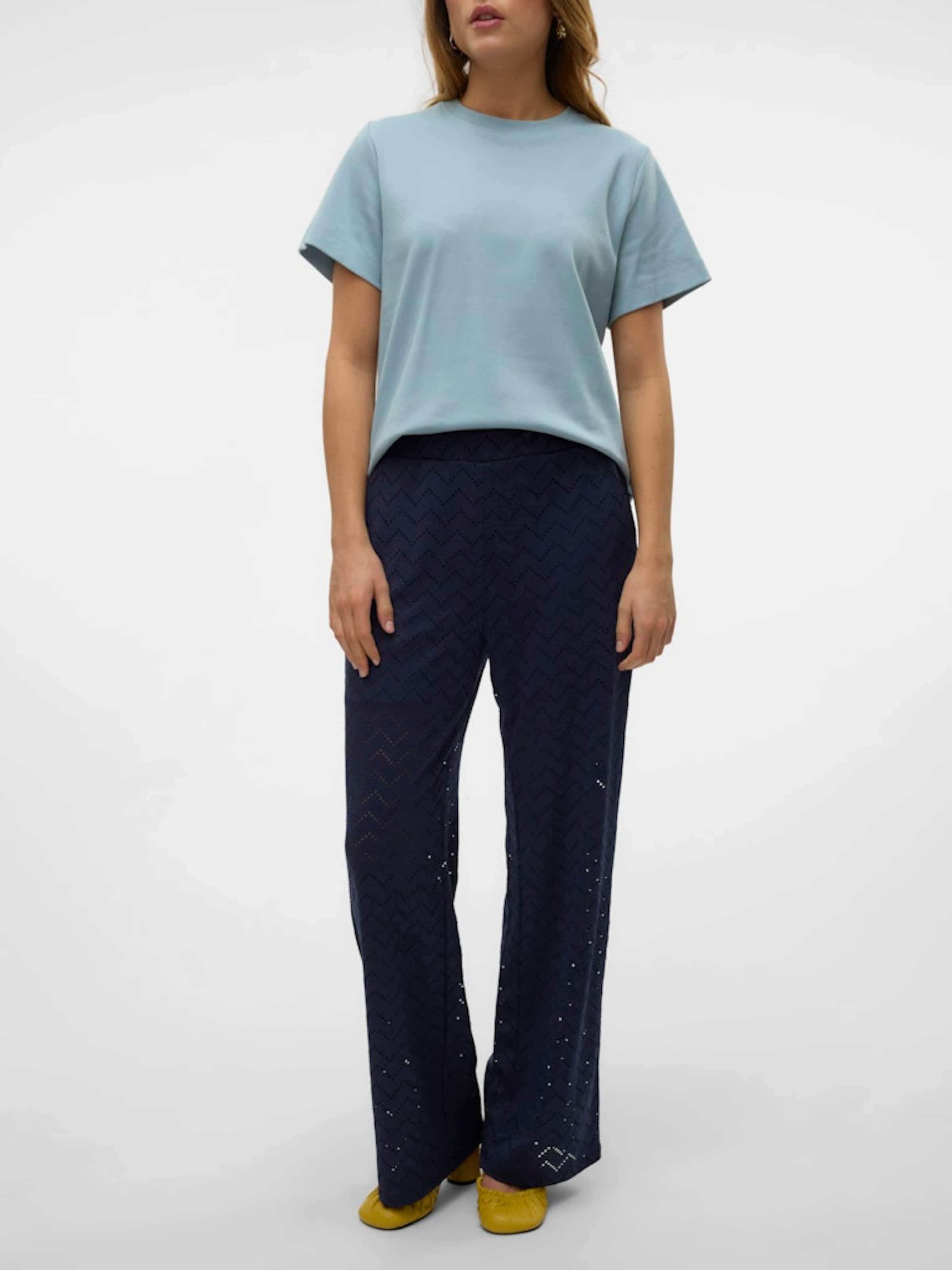 VERO MODA Hlače 'VMTHAS' mornarska