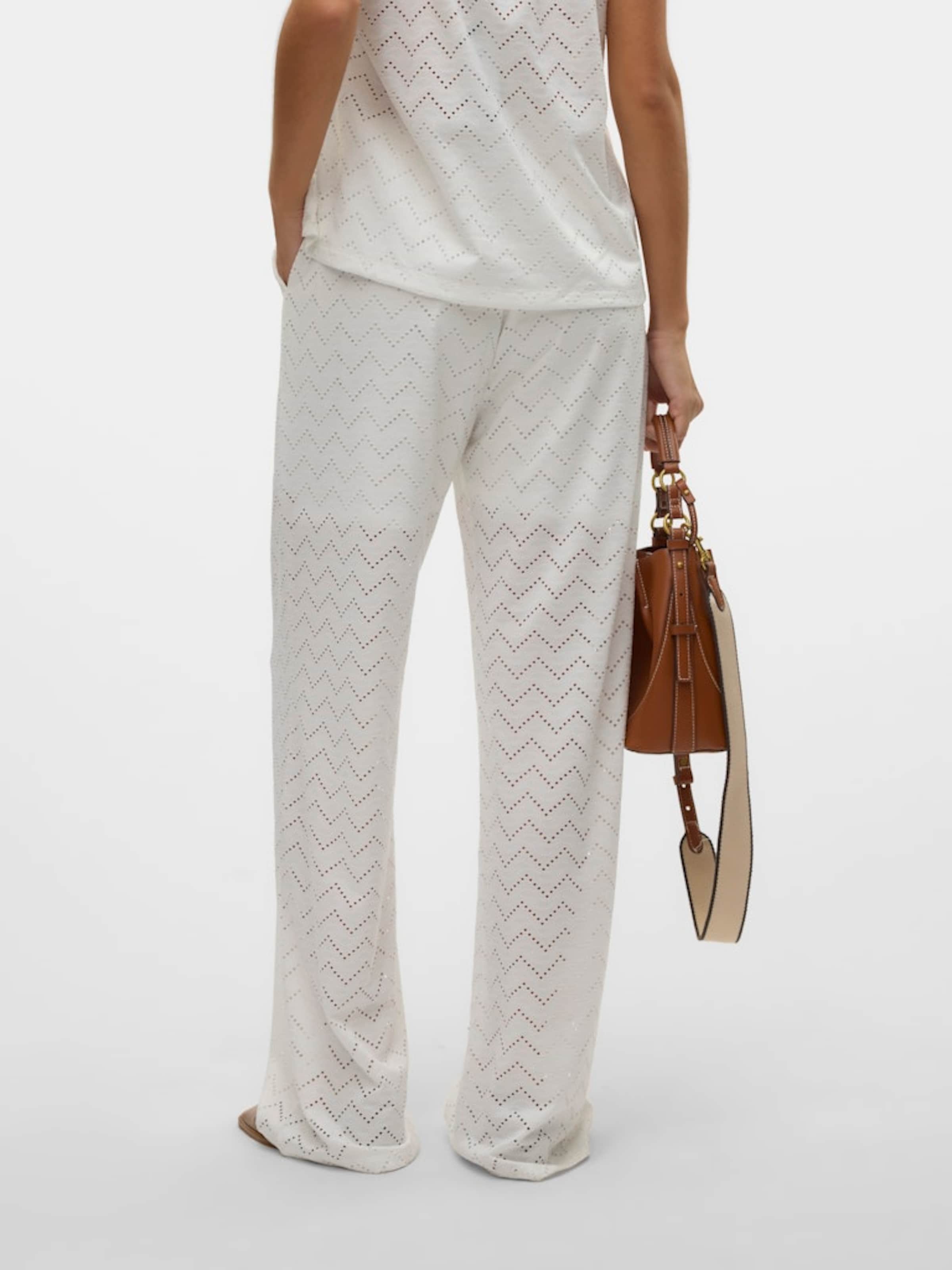 VERO MODA Hlače 'VMThas' bela