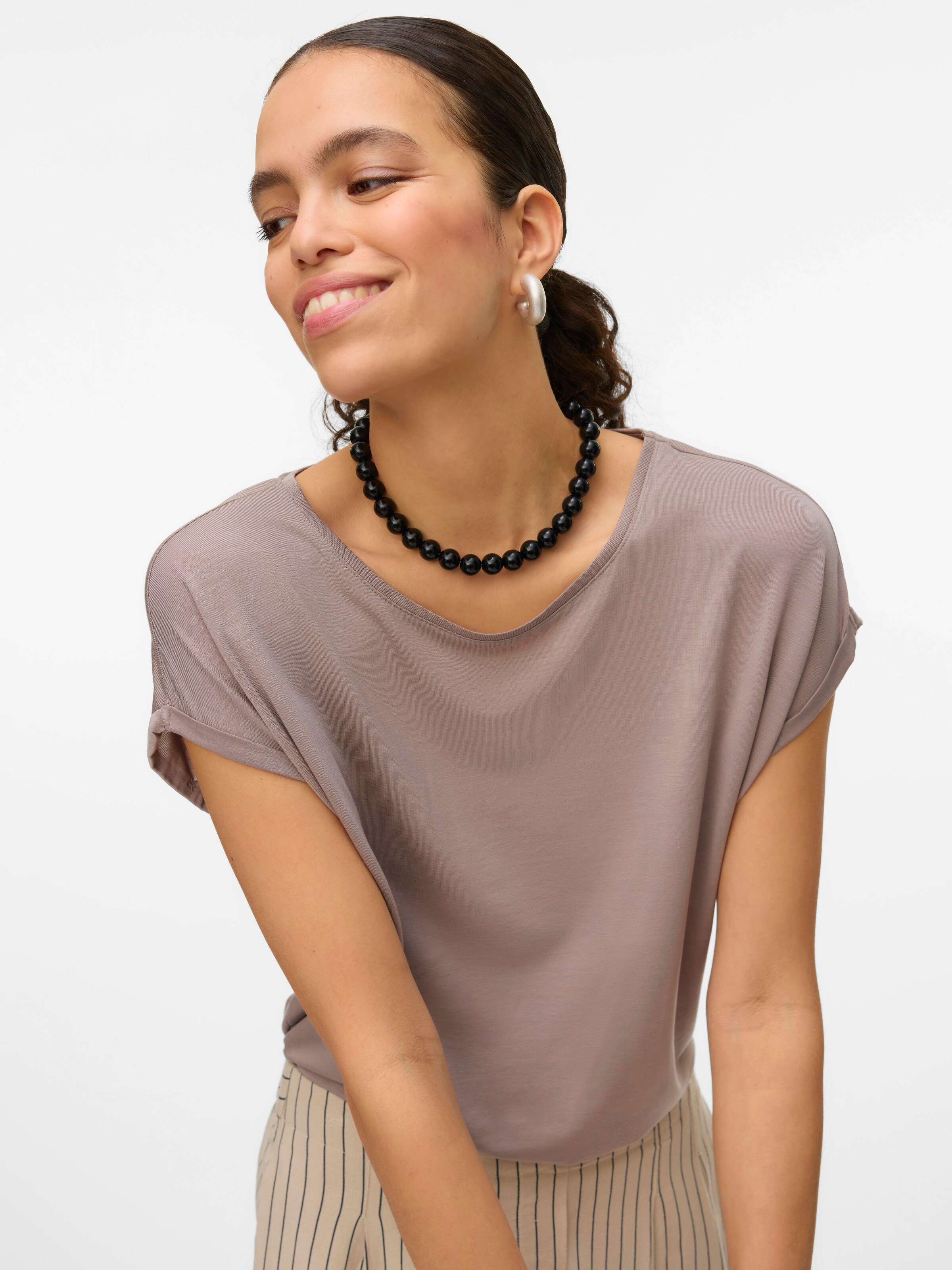 VERO MODA Majica 'VMAva' temno siva