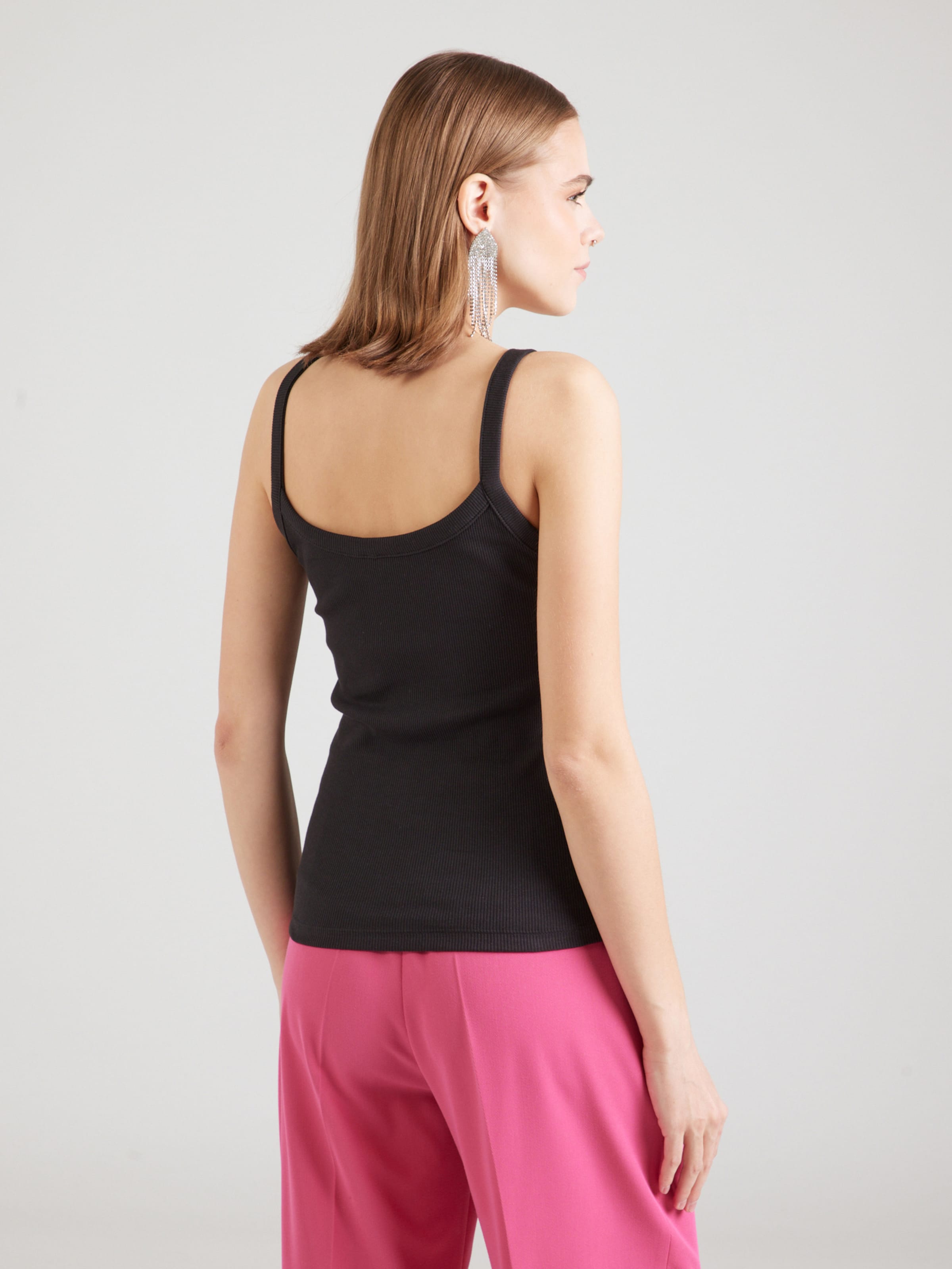 PIECES Top 'PCMay' črna