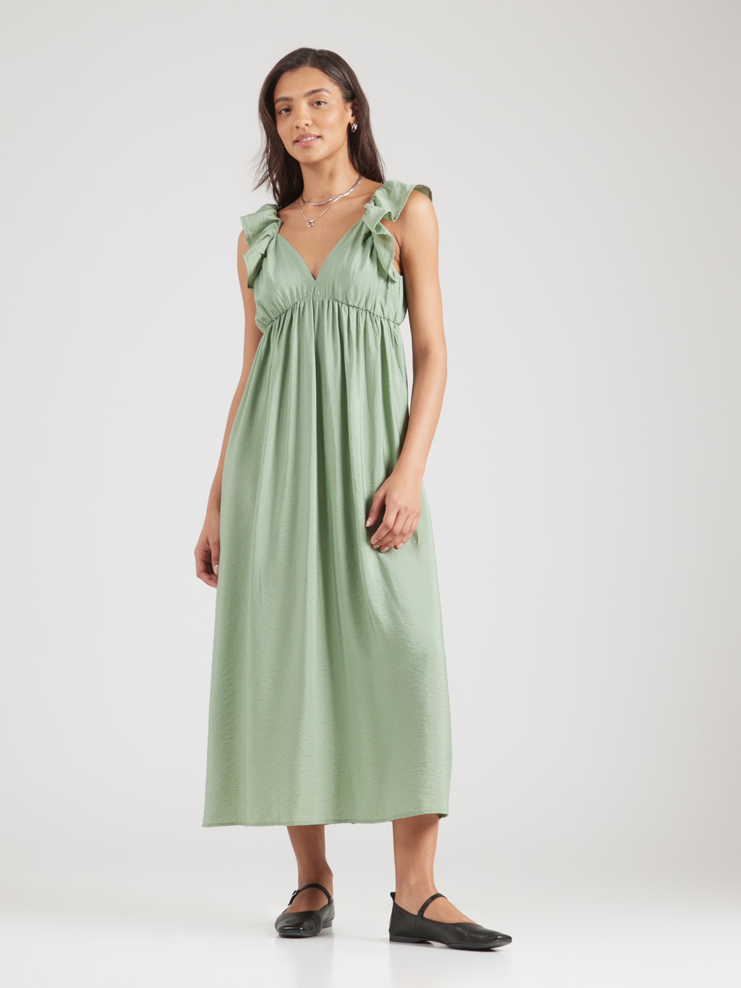 VERO MODA Poletna obleka 'VMJOSIE' svetlo zelena