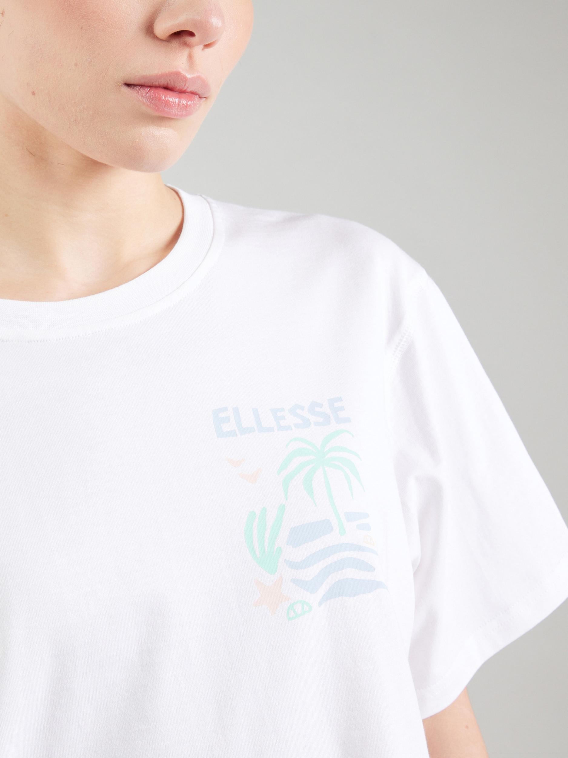 ELLESSE Majica 'ROCKLEY' bež / pastelno modra / svetlo zelena / bela