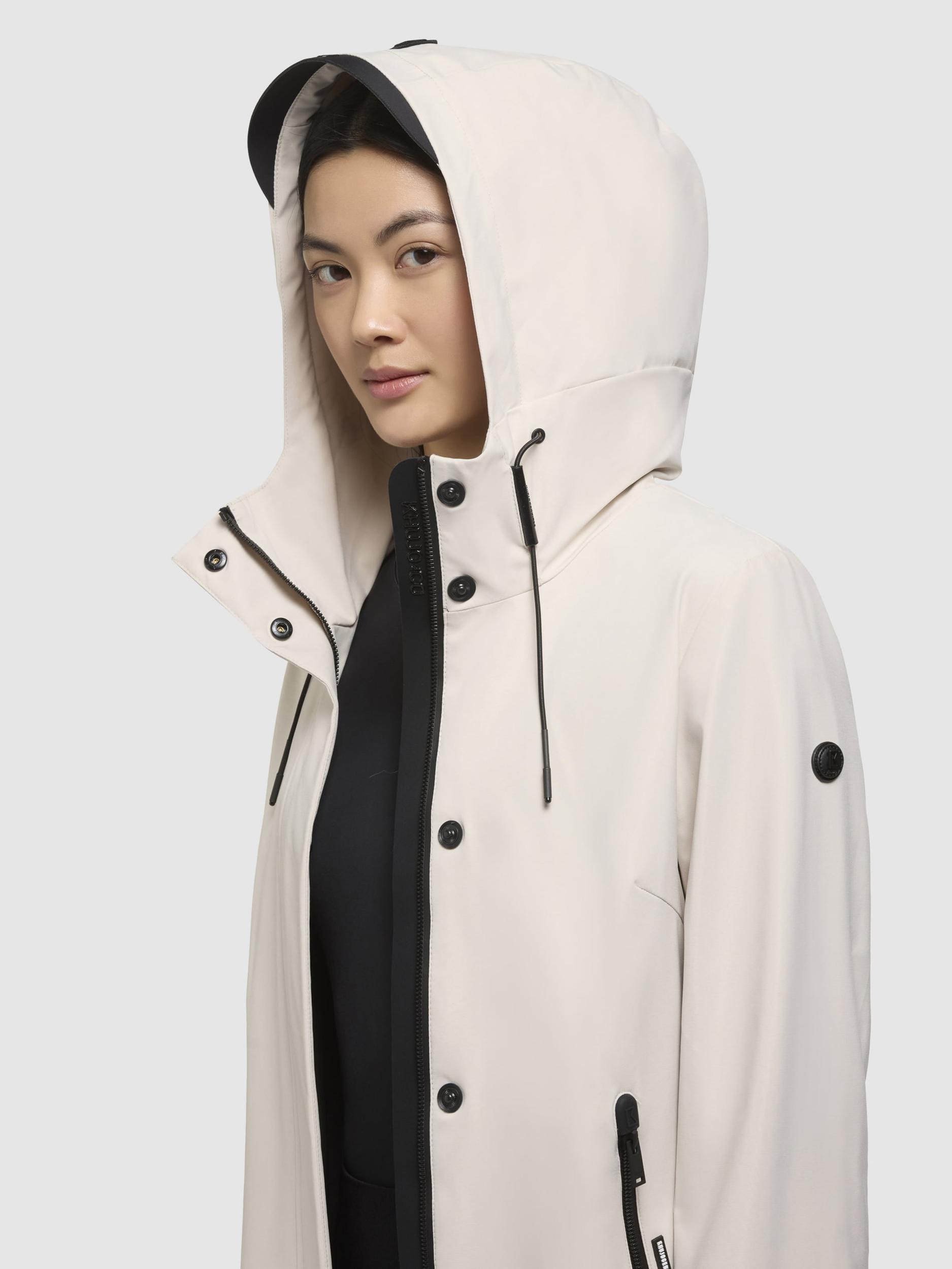 khujo Funkcionalen plašč 'Izaf3' bela / naravno bela