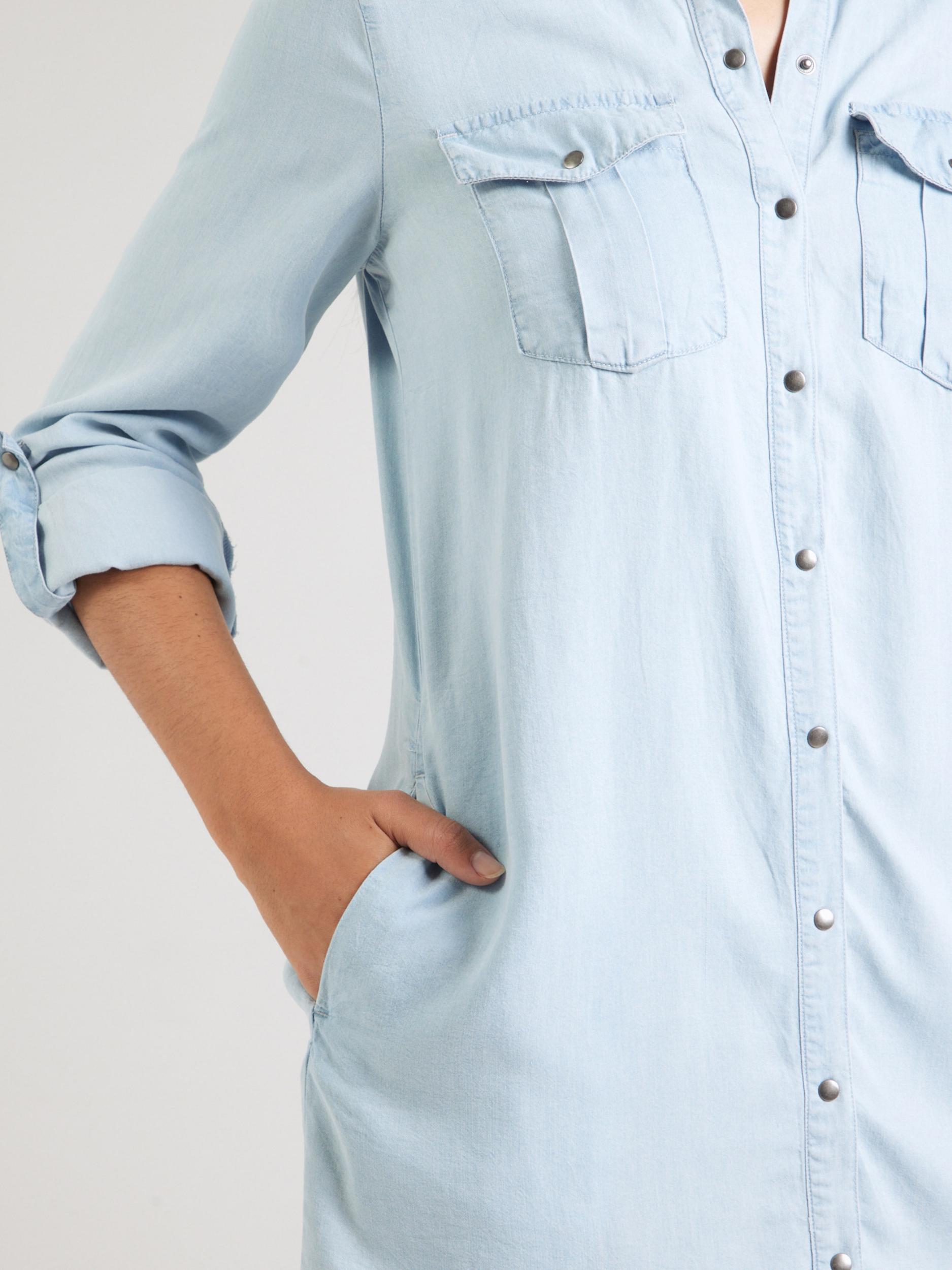 ONLY Dolga srajca 'ONLSille' svetlo modra