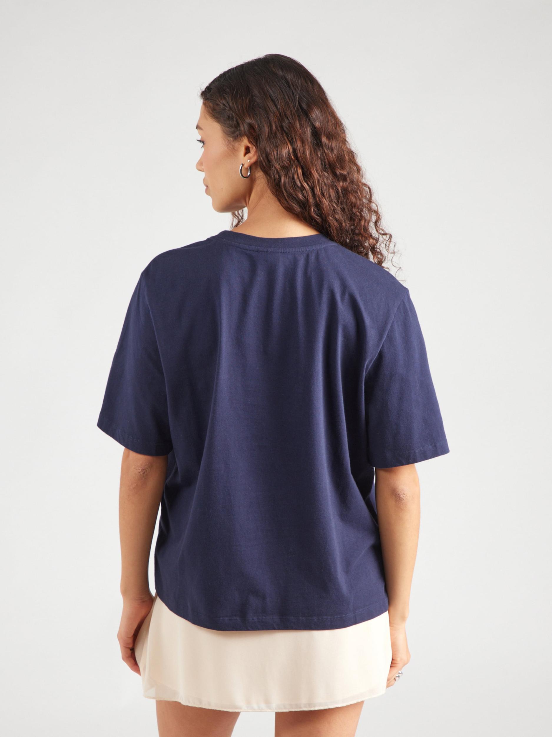 YAS Majica 'YASSannia' mornarska / zlata / oranžna / rosé