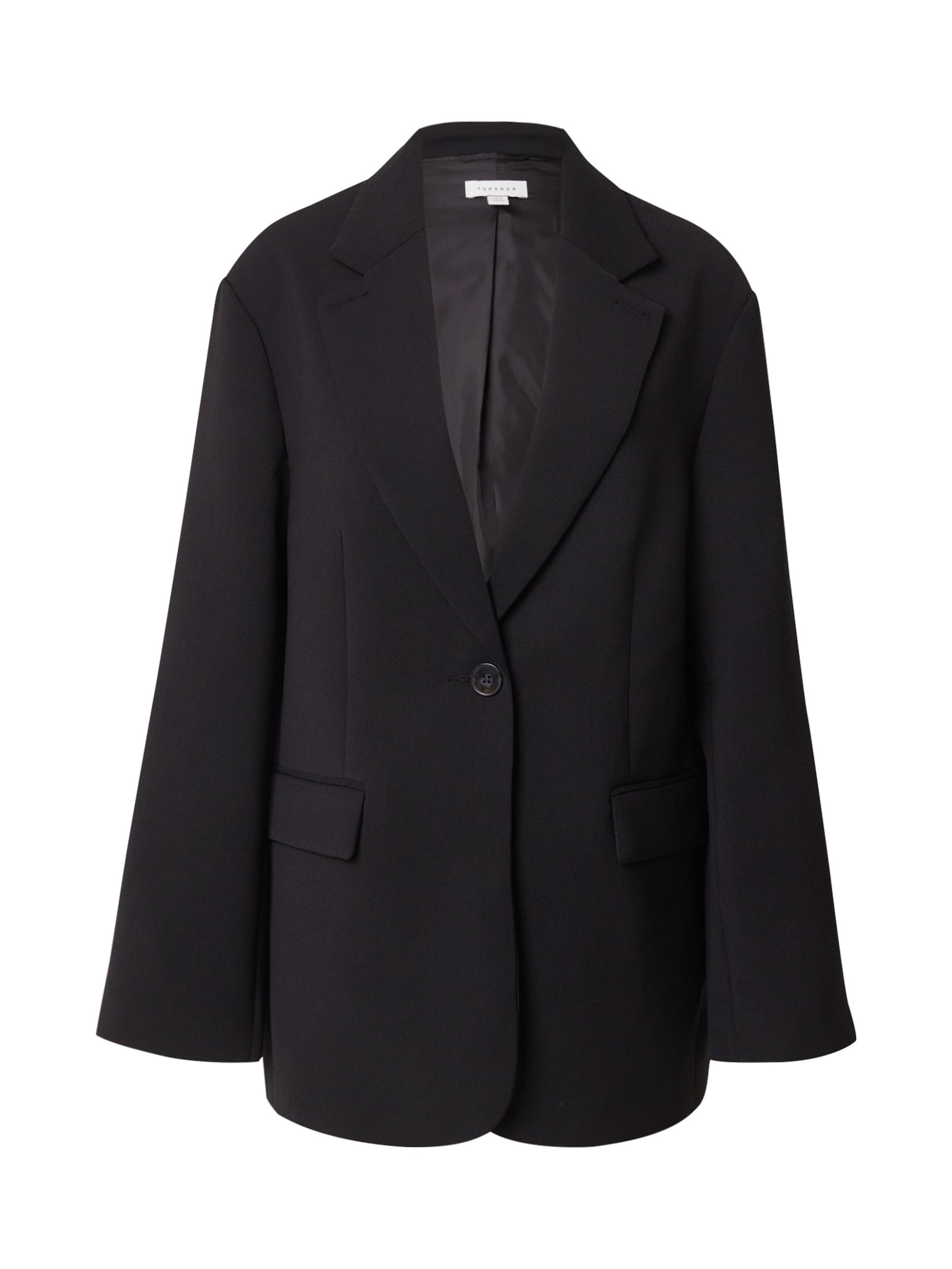 TOPSHOP Blazer črna