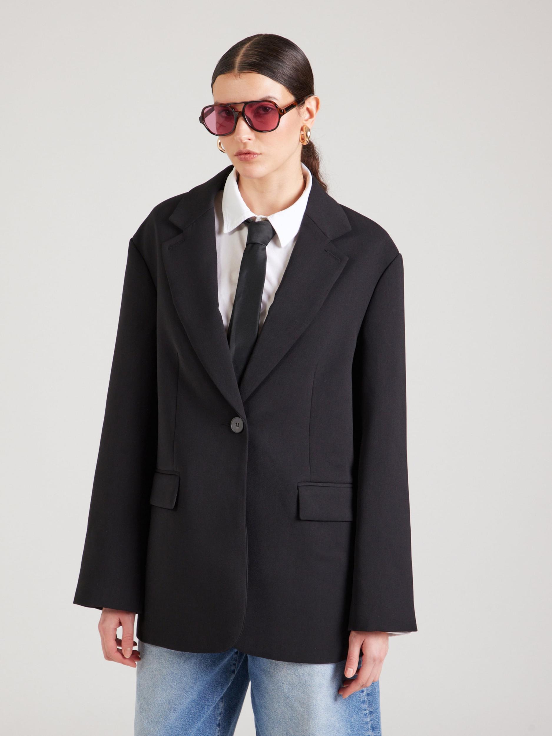 TOPSHOP Blazer črna