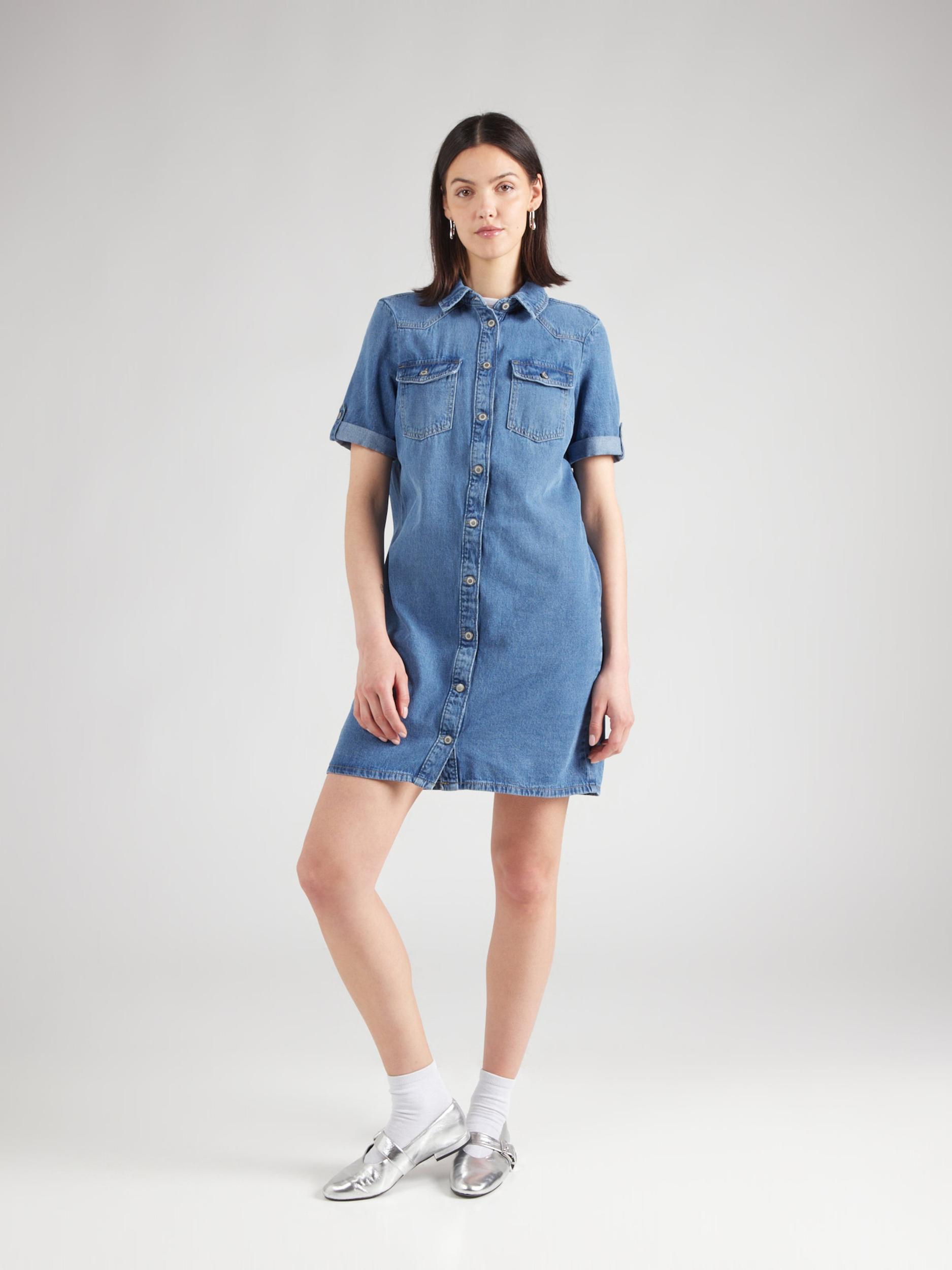 ONLY Dolga srajca 'ONLLisa' moder denim