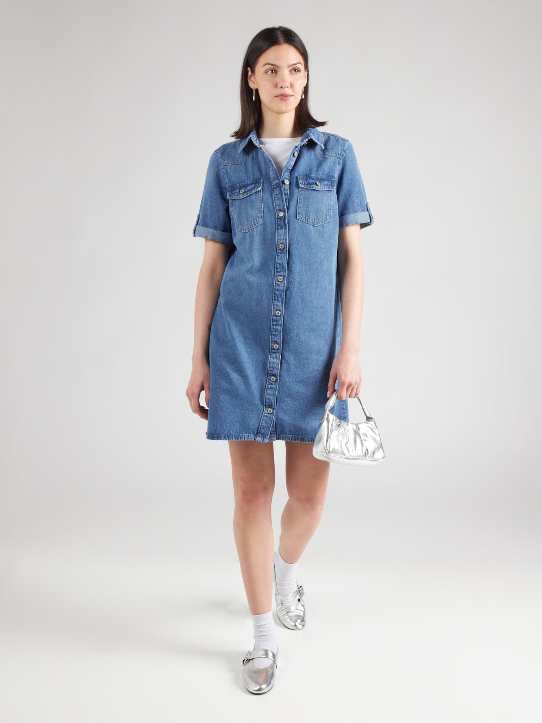 ONLY Dolga srajca 'ONLLisa' moder denim