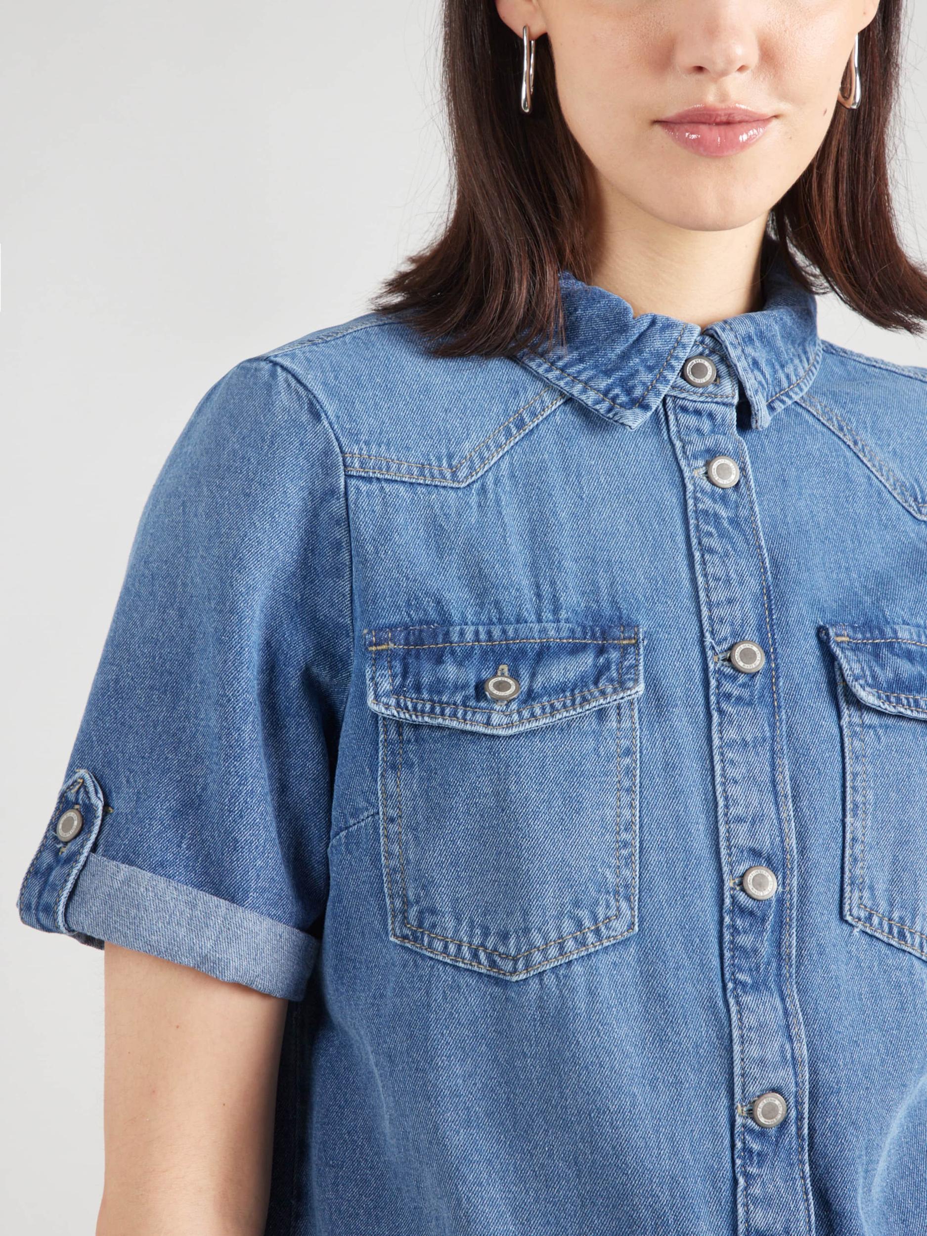 ONLY Dolga srajca 'ONLLisa' moder denim