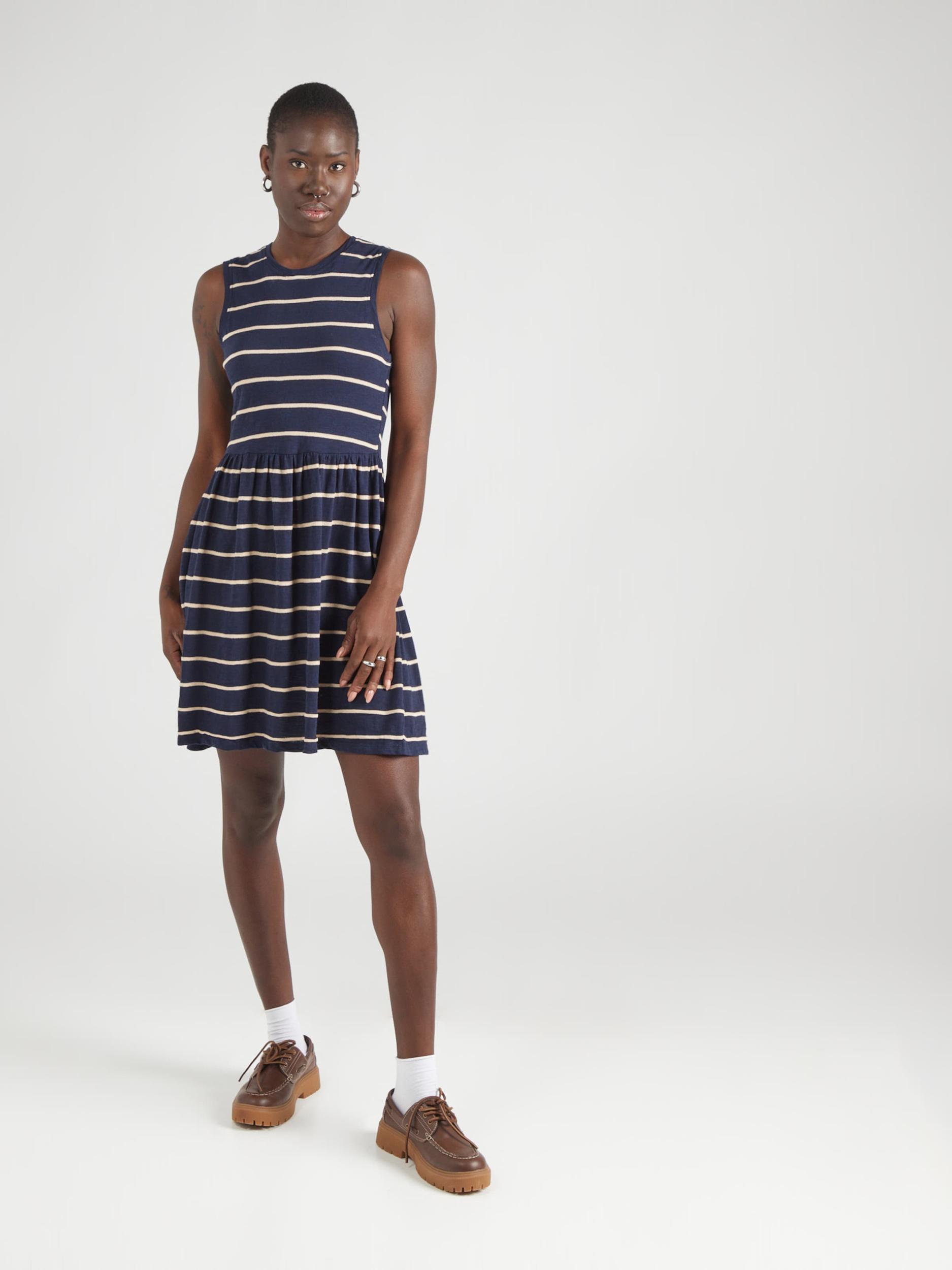 ONLY Obleka 'ONLSummer' mornarska / bela