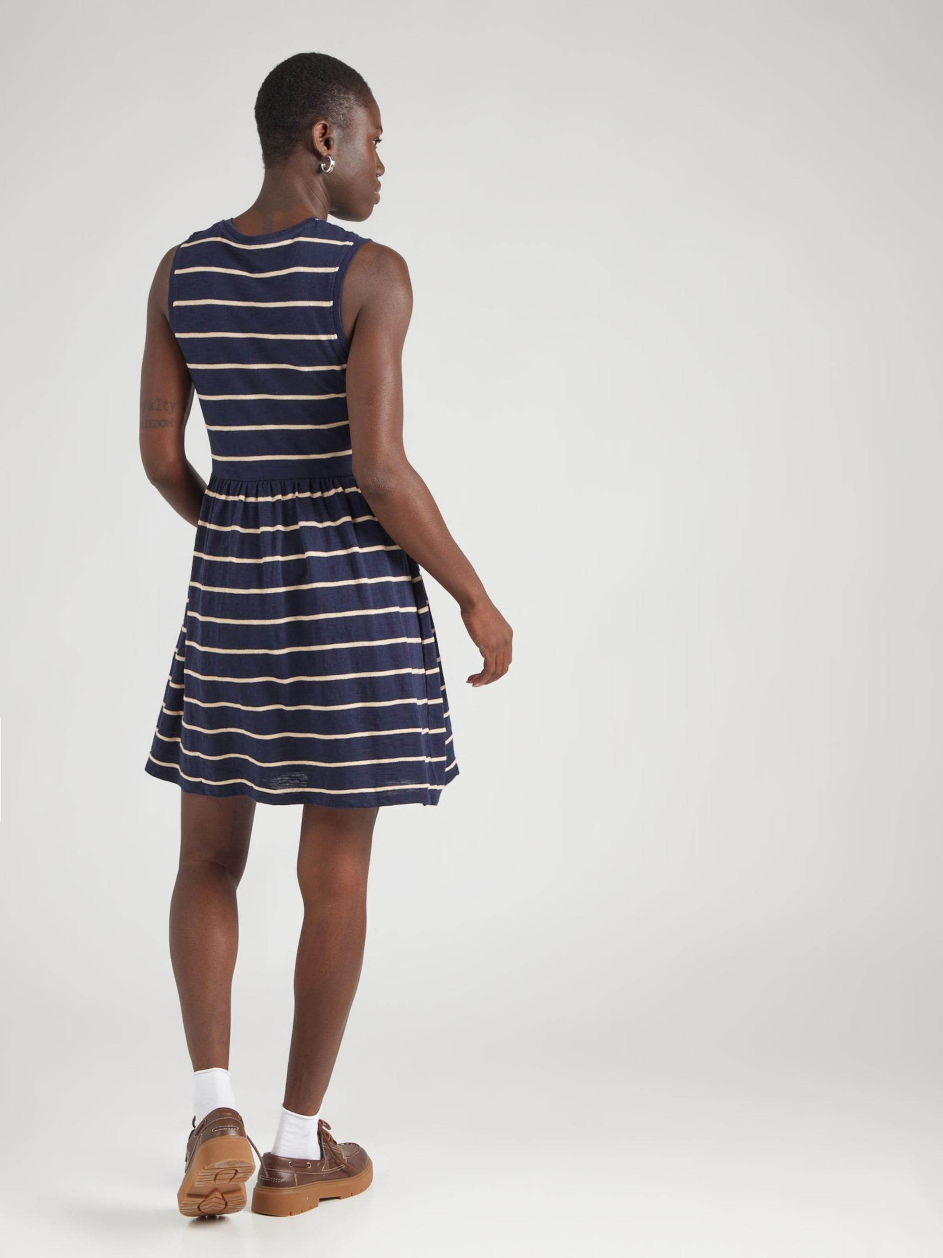 ONLY Obleka 'ONLSummer' mornarska / bela