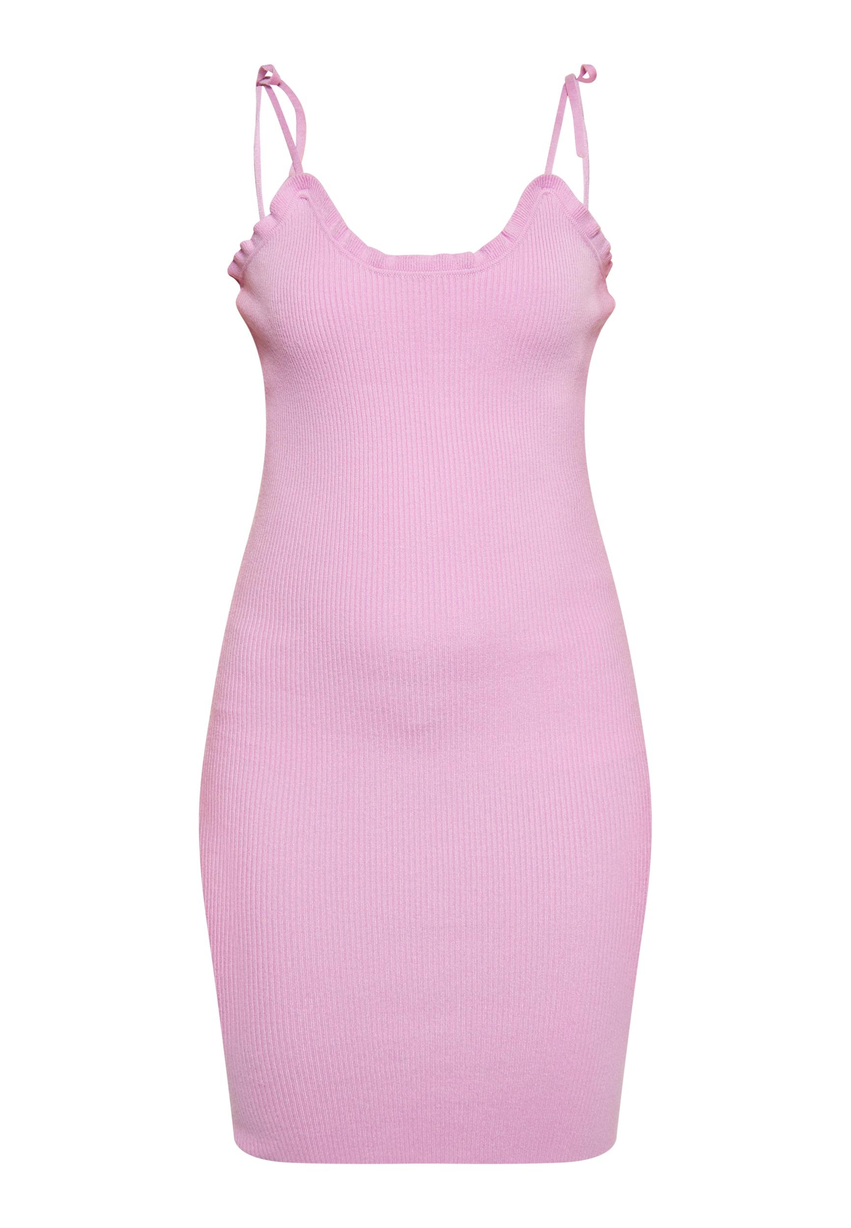 swirly Pletena obleka staro roza