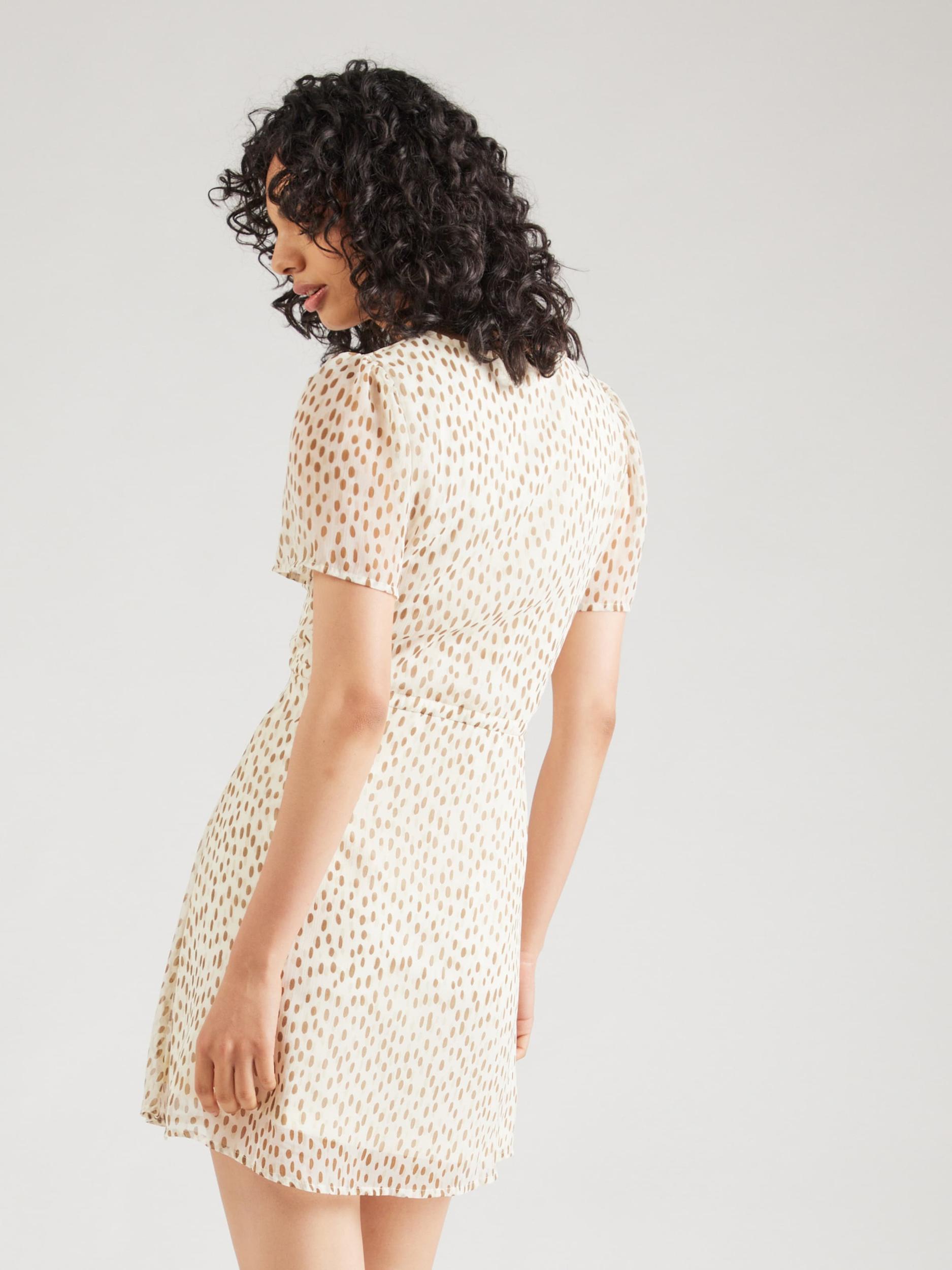 VILA Obleka 'VIFalia' kamela / ecru