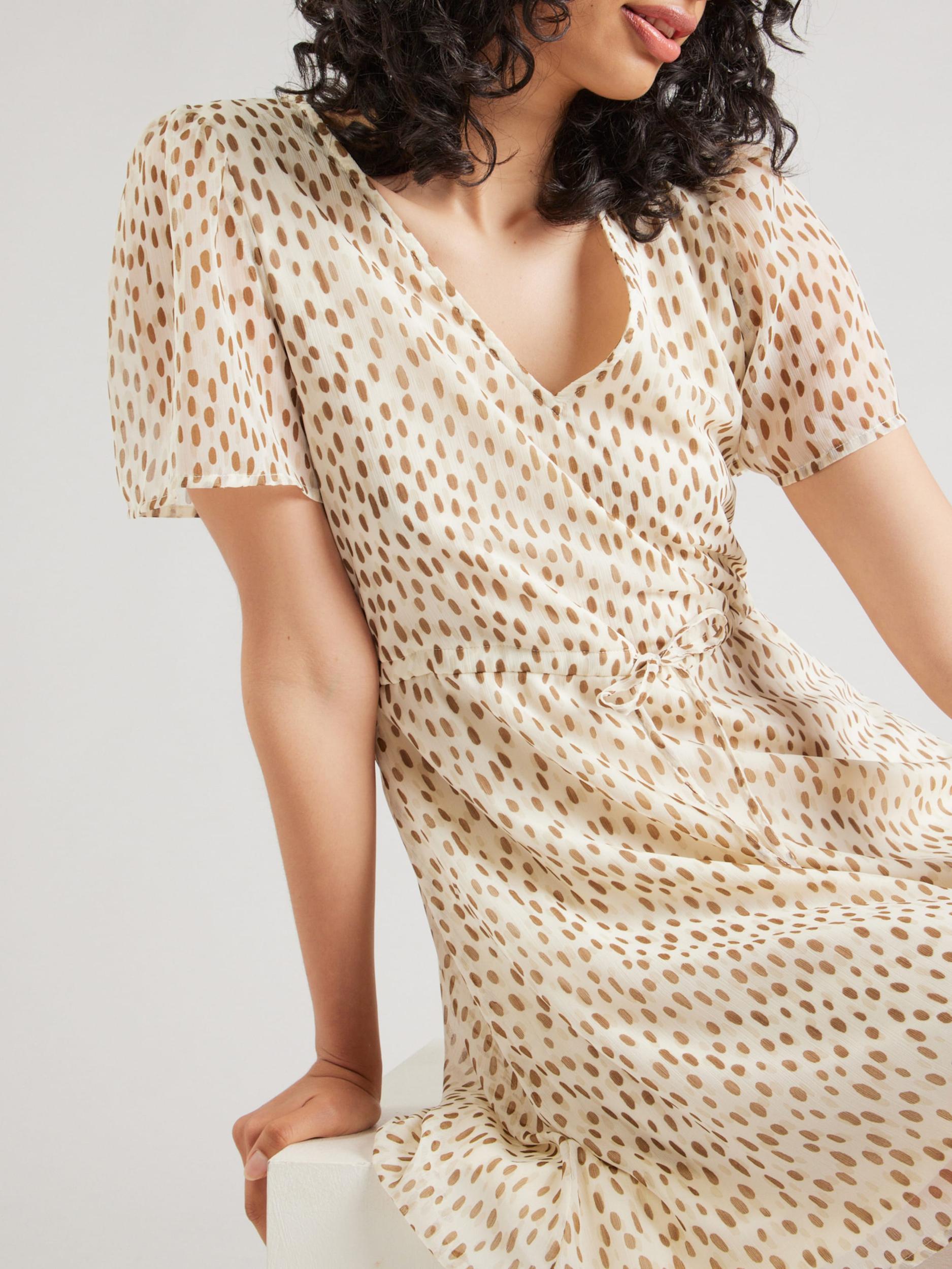 VILA Obleka 'VIFalia' kamela / ecru