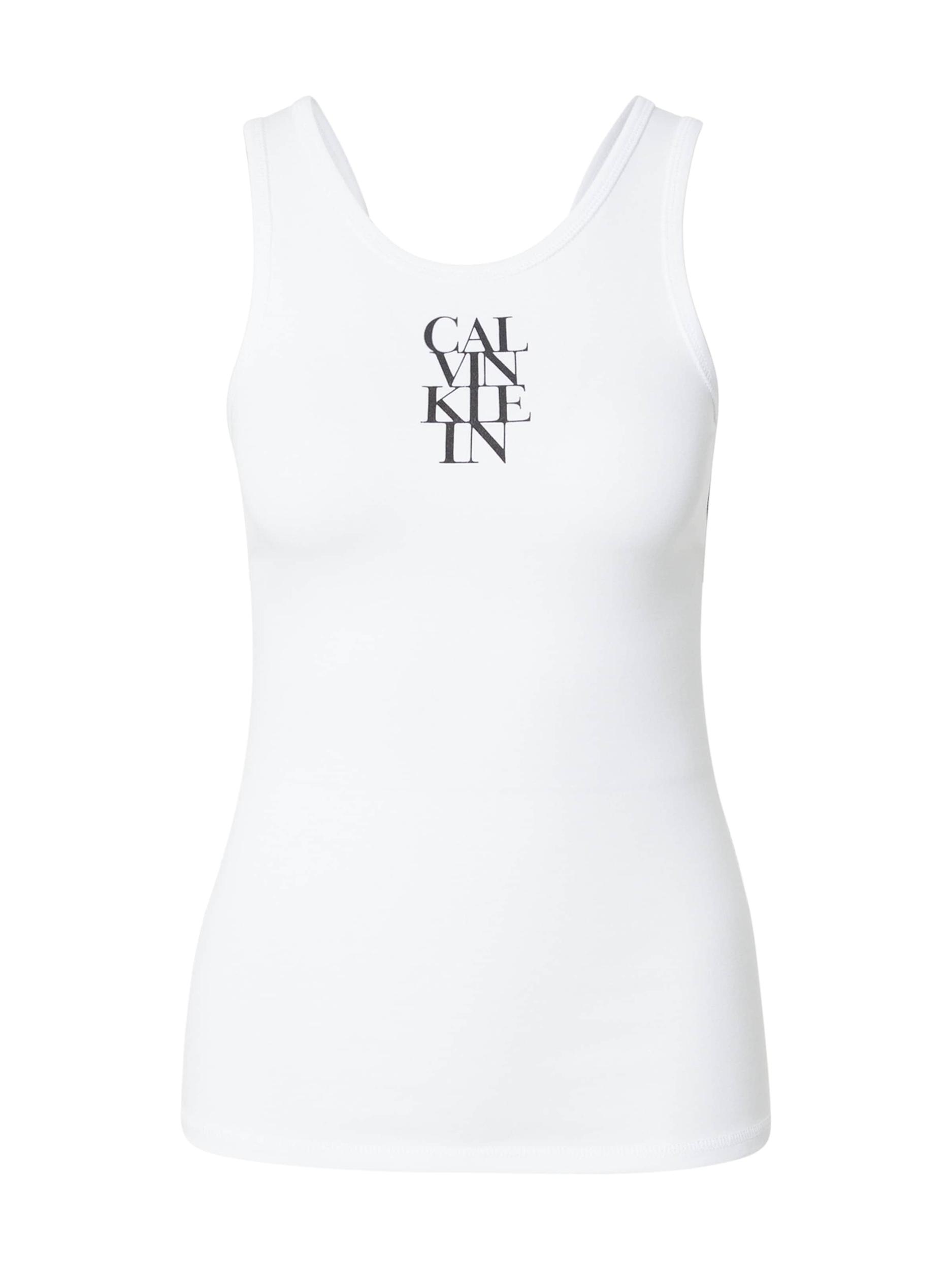 Calvin Klein Jeans Top črna / bela