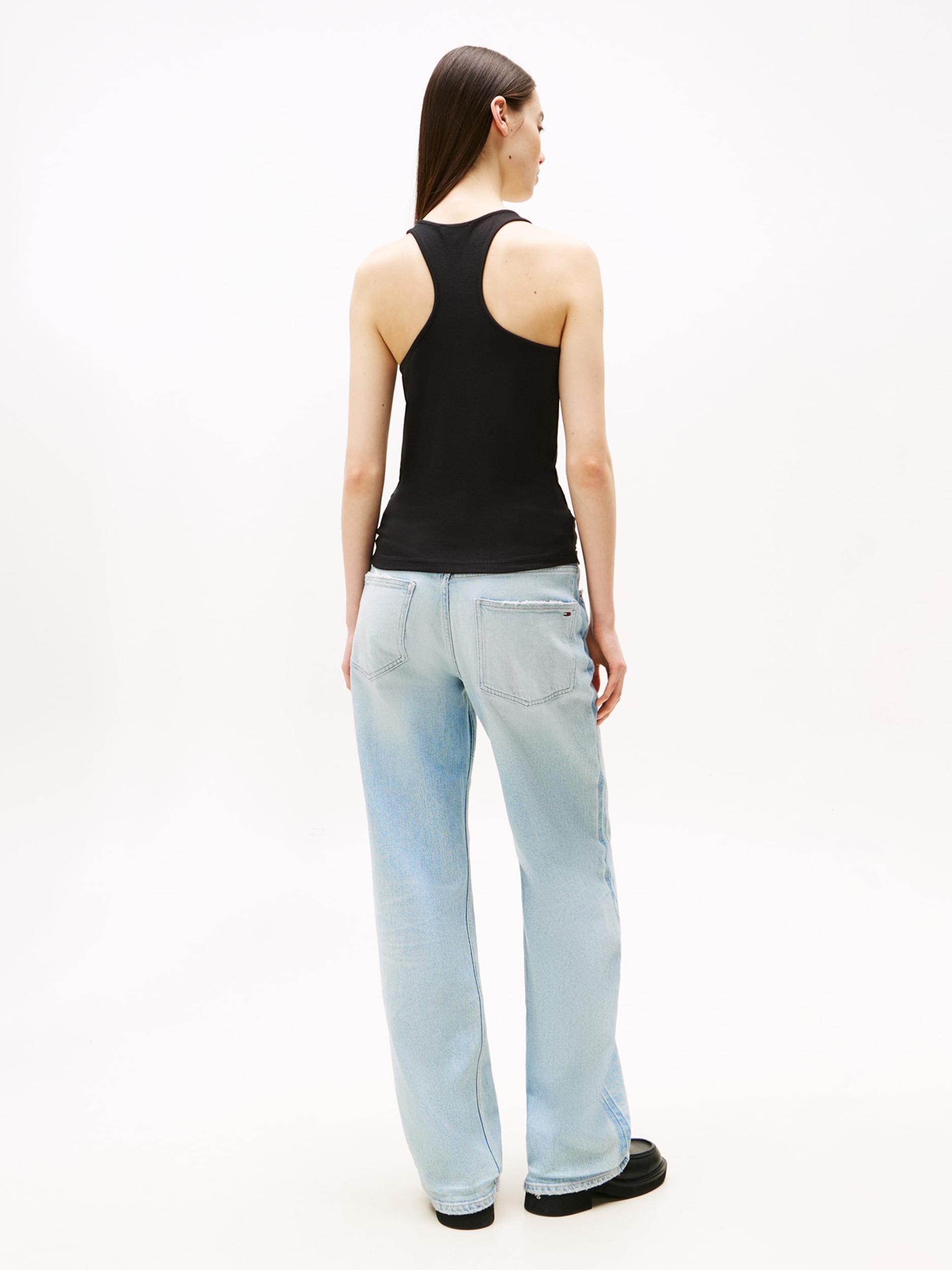 Tommy Jeans Top mornarska / rdeča / črna / bela