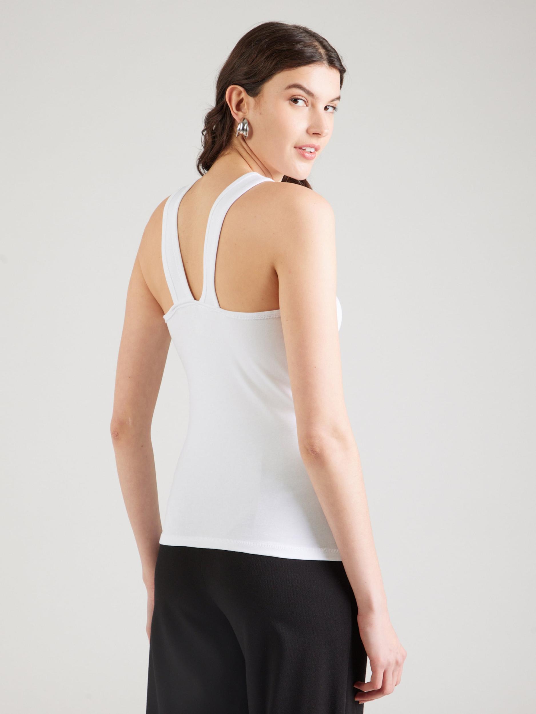 Calvin Klein Jeans Top črna / bela