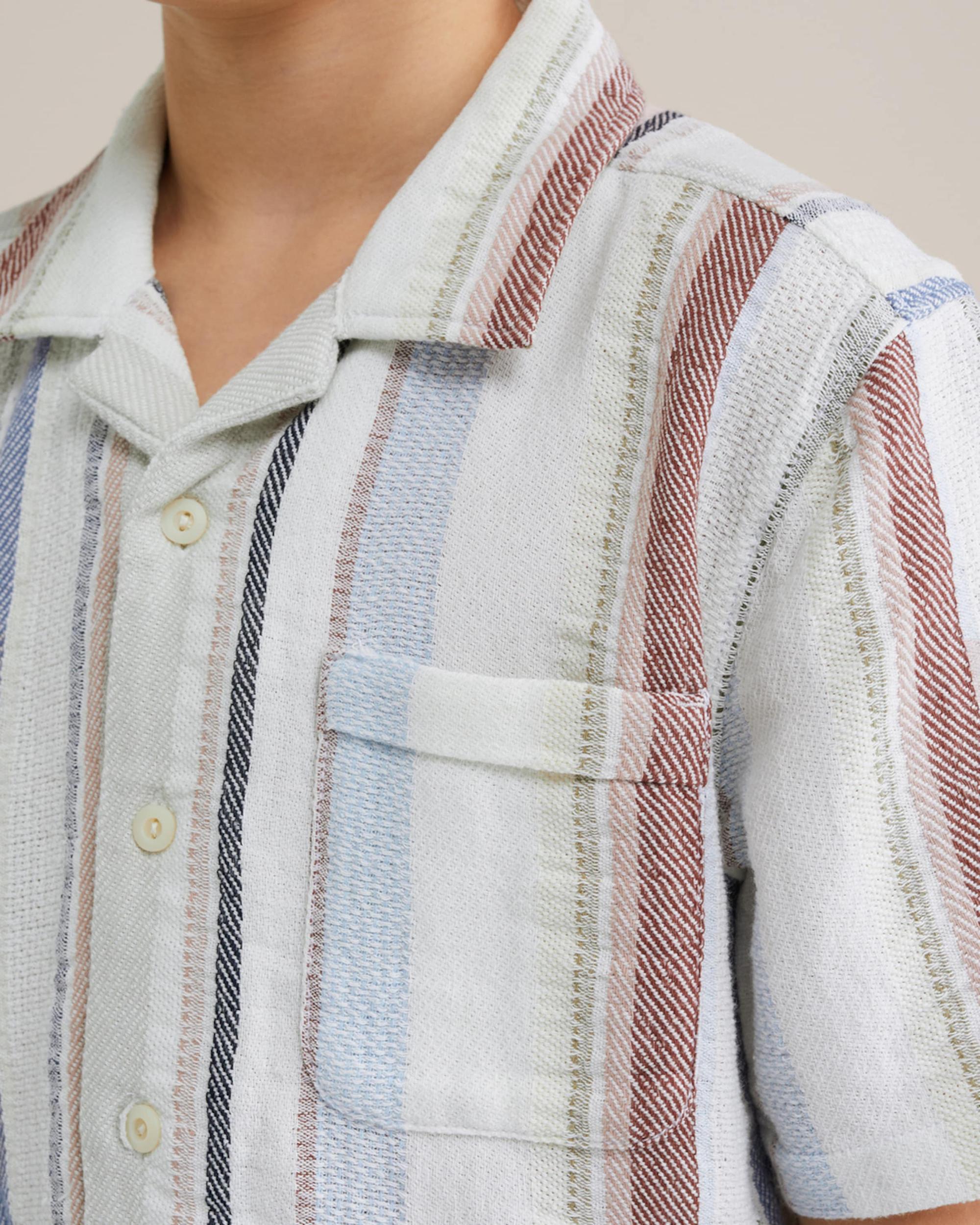 WE Fashion Srajca safir / svetlo modra / karminsko rdeča / bela