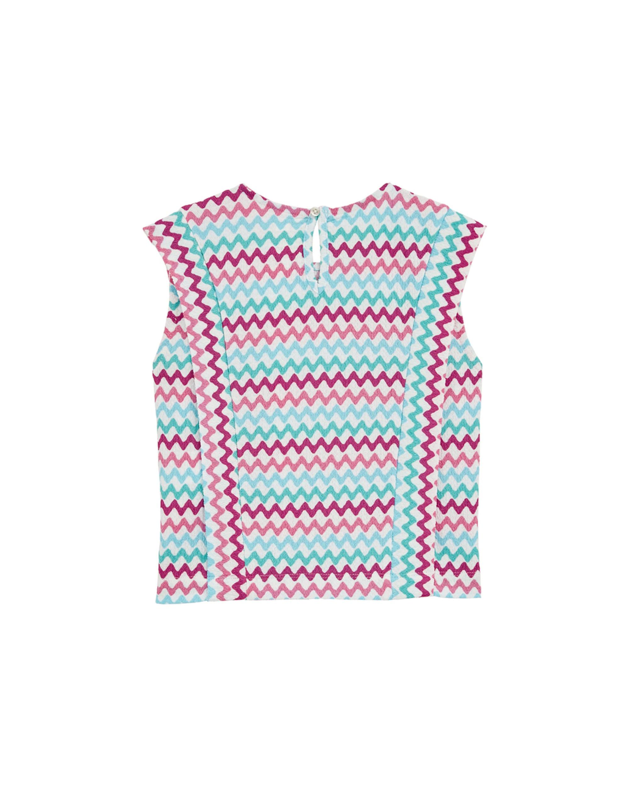 WE Fashion Bluza turkizna / ciklama / pitaja / bela