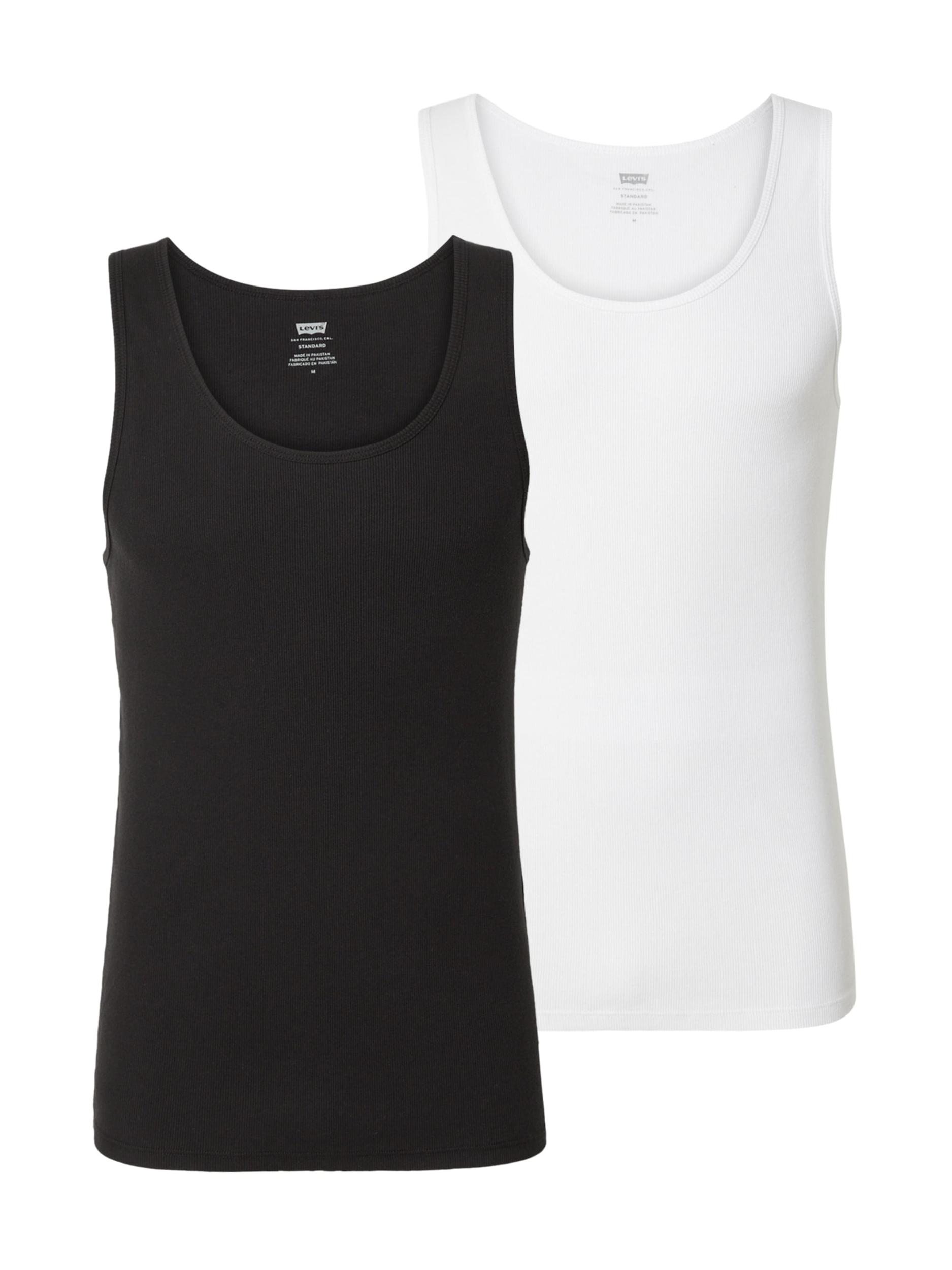 LEVI'S  Majica 'Levi's Pride Rib Tank - 2 Pack' črna / bela