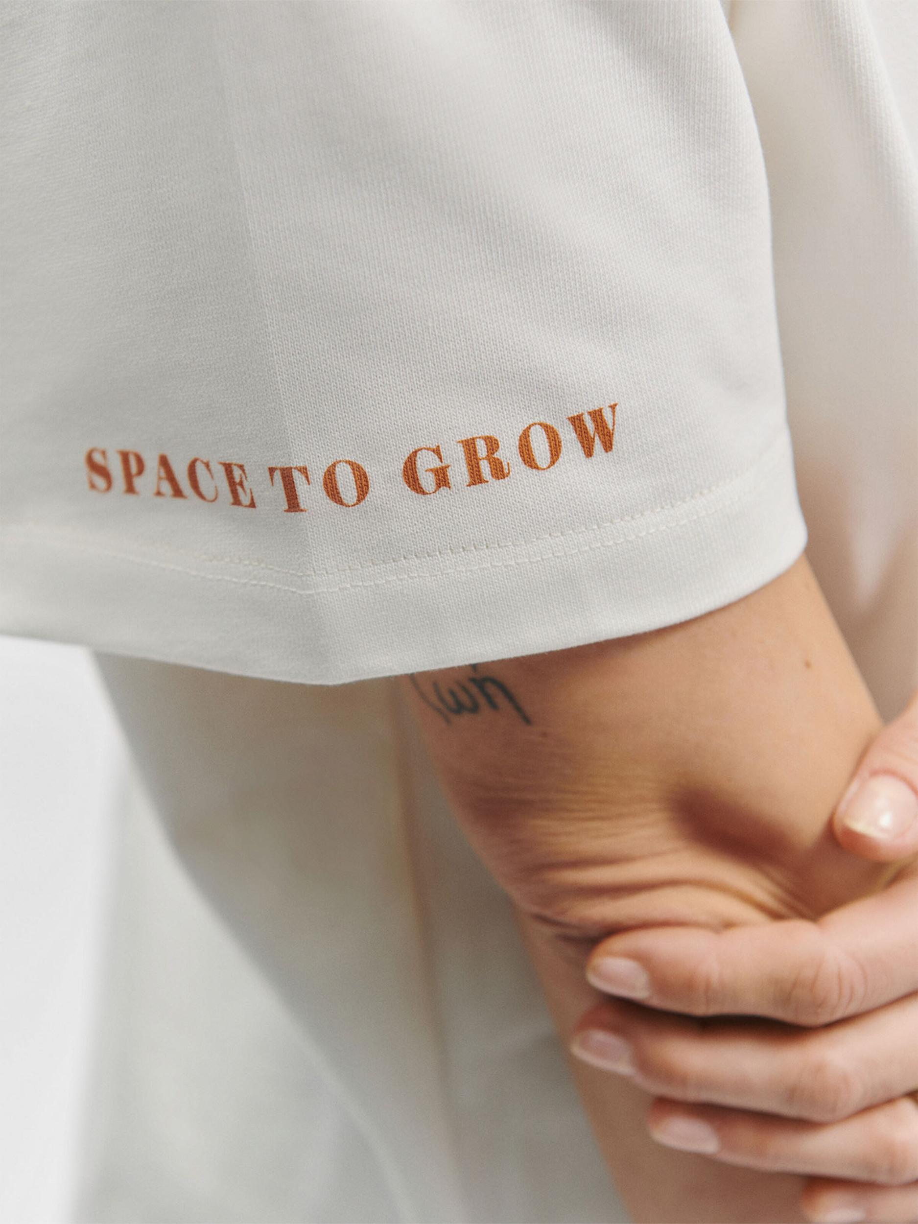 De Roos Majica 'Essentials' temno oranžna / bela