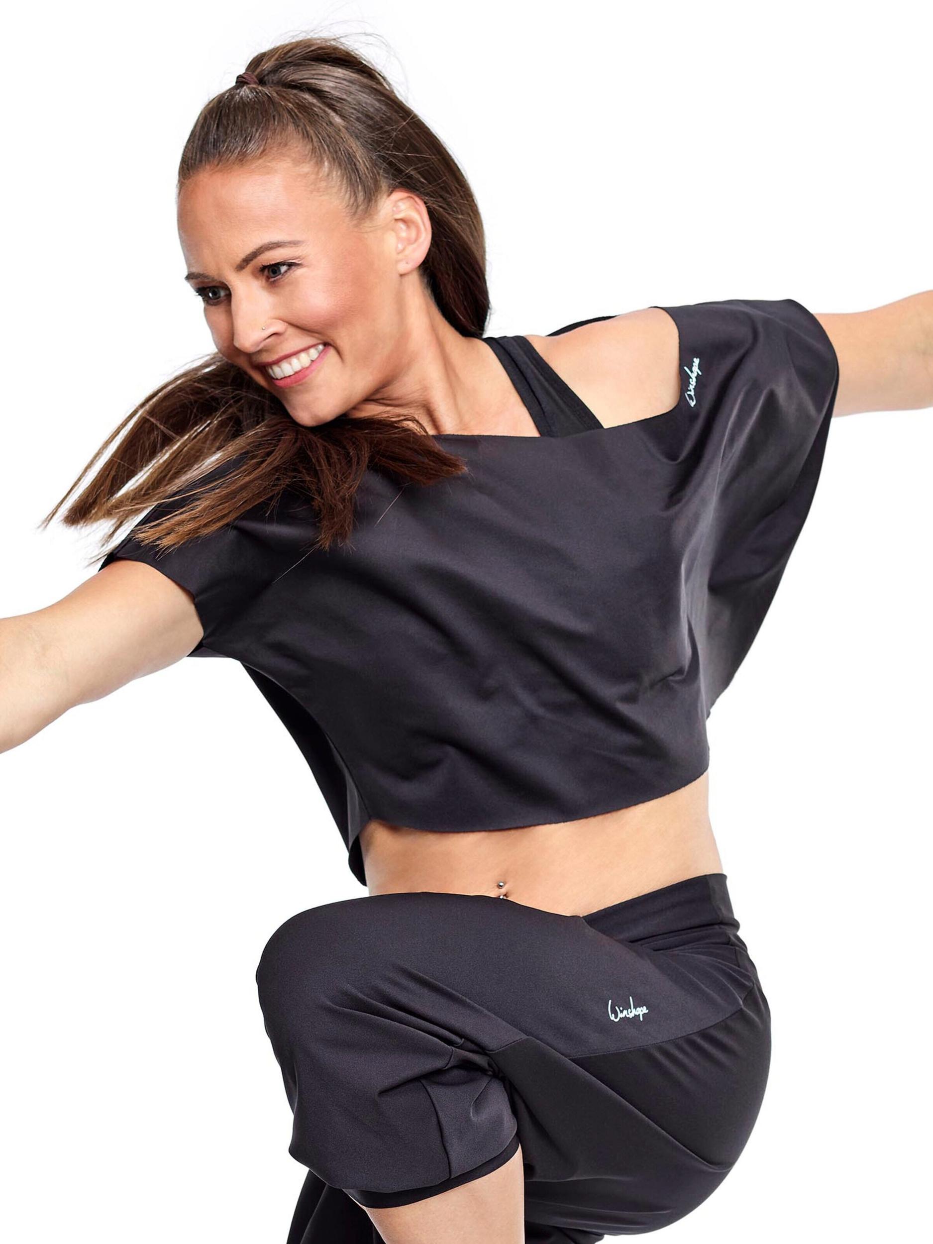 Winshape Funkcionalna majica 'DT104' črna / bela