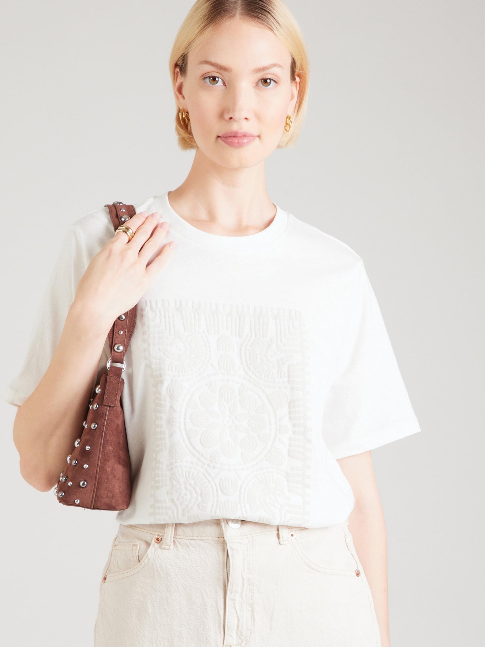 VERO MODA Majica 'VMTAMMI CATY' kremna / bela