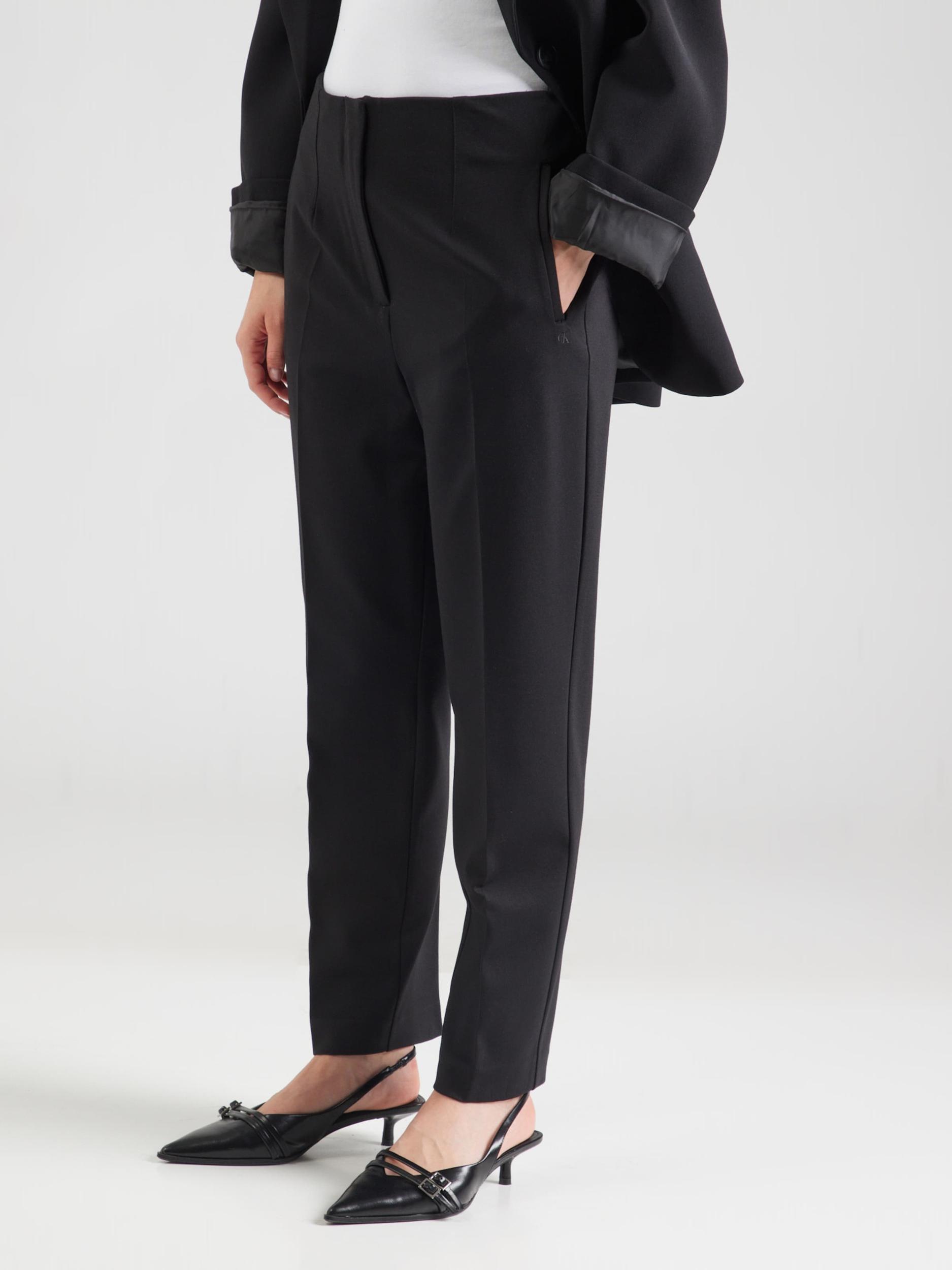 Calvin Klein Hlače na rob črna