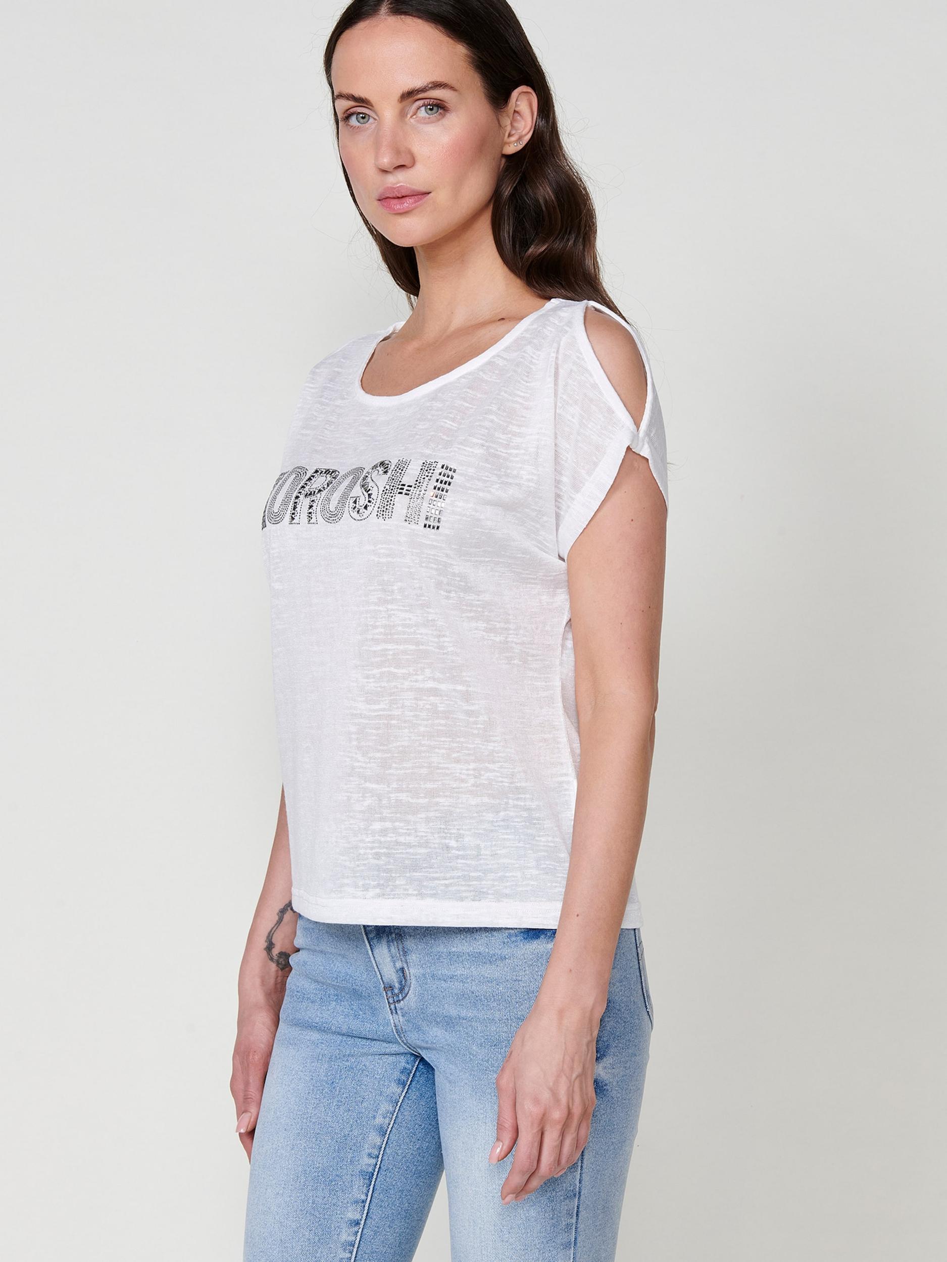 KOROSHI Majica črna / bela