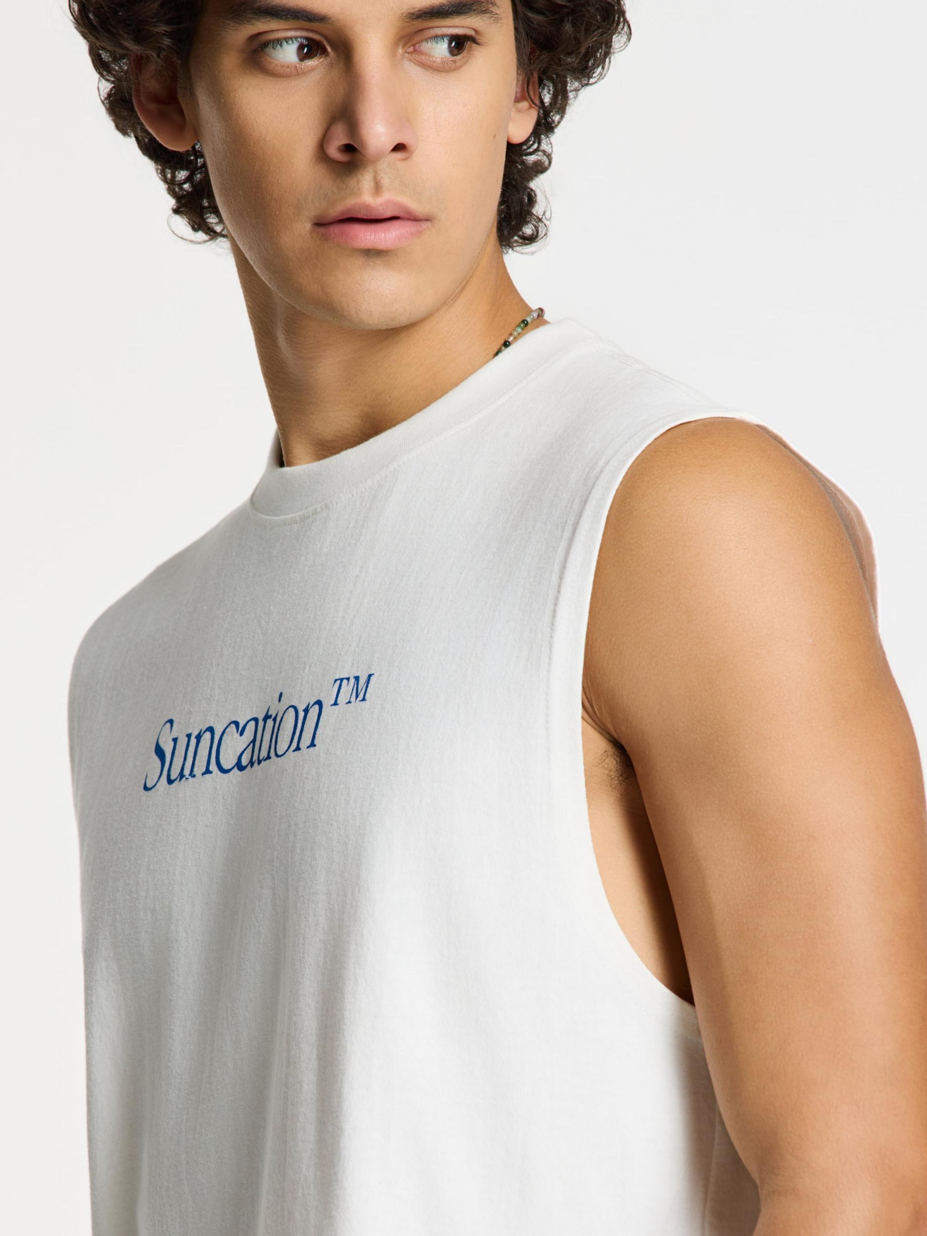 Shiwi Majica 'Sean Suncation' modra / bela