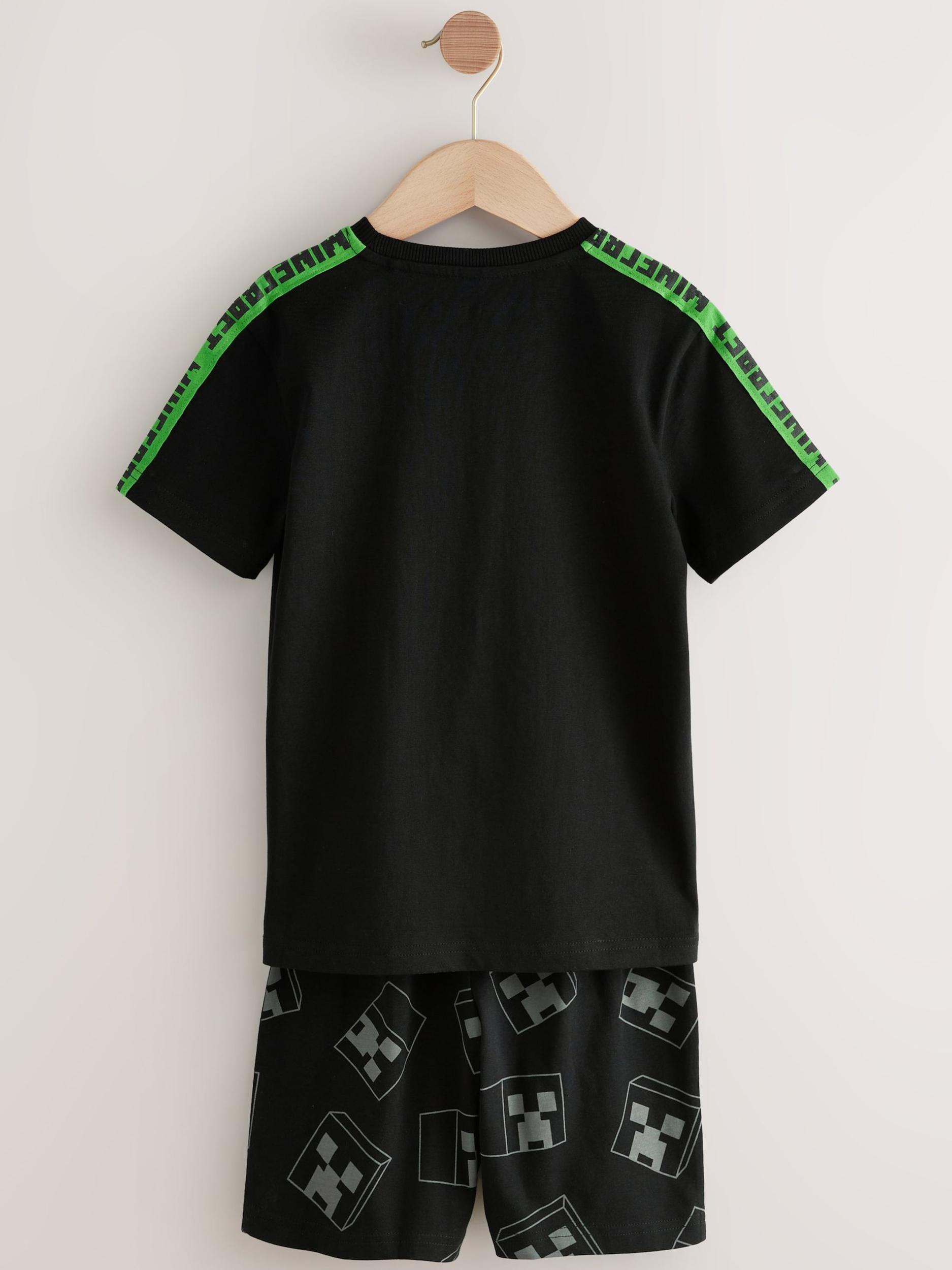 Next Pižama azur / zelena / črna / bela